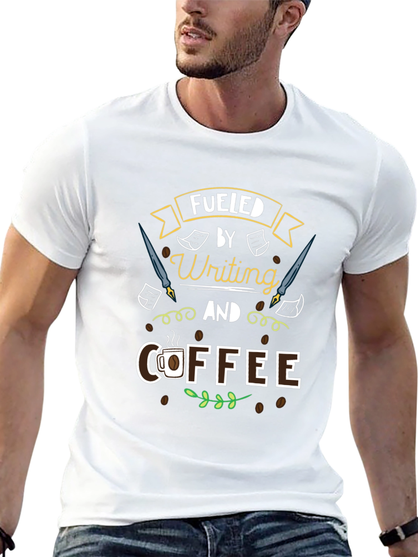 Fueled by Writing and Coffee T-Shirt