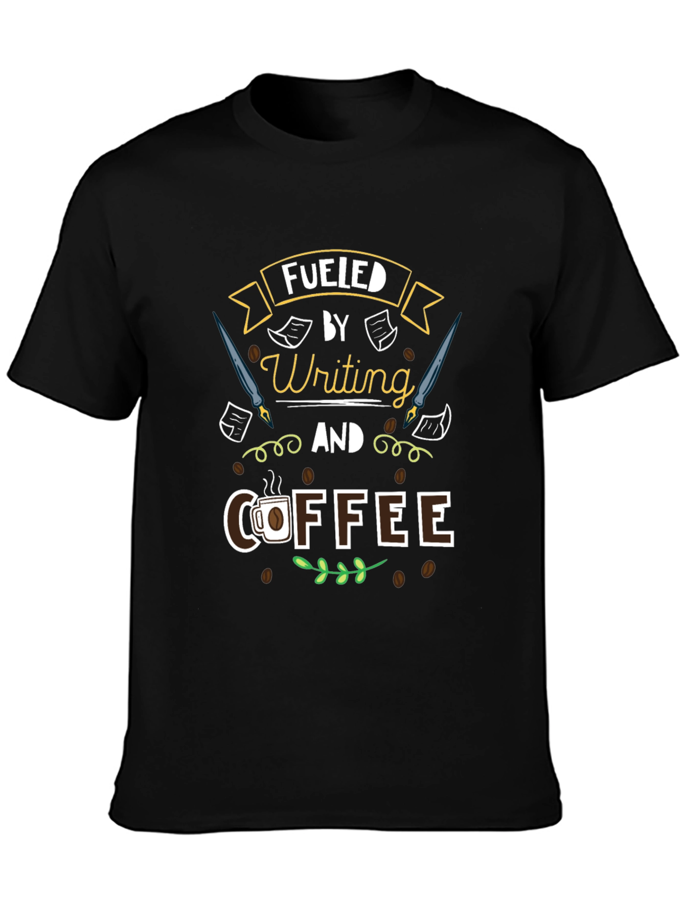 Fueled by Writing and Coffee T-Shirt