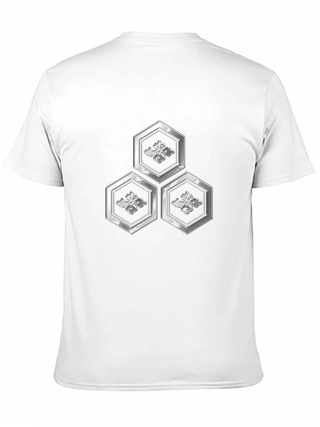 Geometric Floral Hexagon Graphic T-Shirt