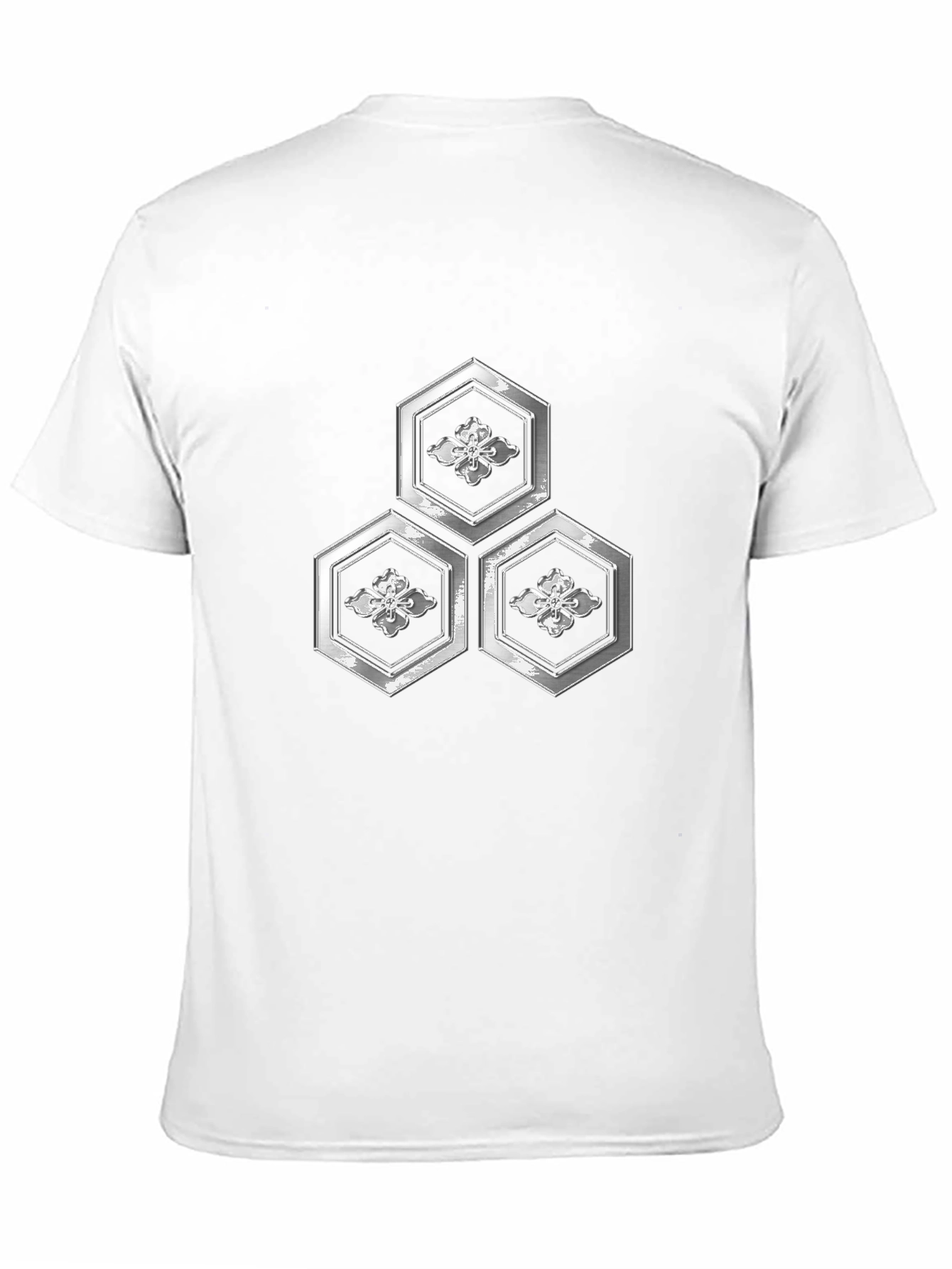 Geometric Floral Hexagon Graphic T-Shirt