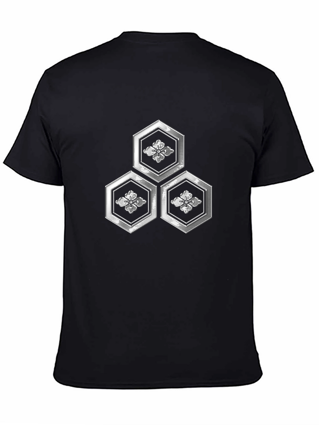 Geometric Floral Hexagon Graphic T-Shirt