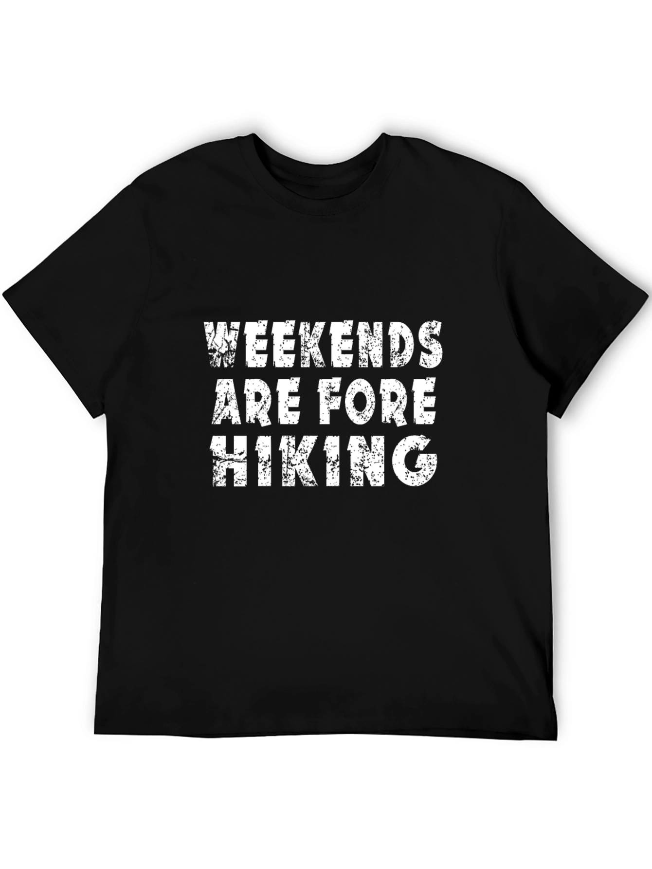 Weekends Are For Hiking Black Graphic Tee
