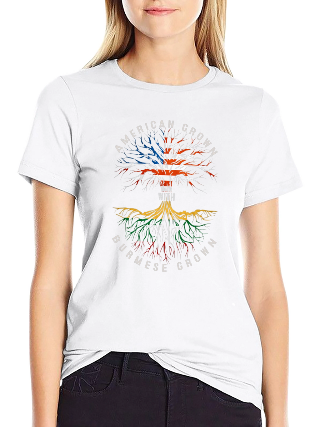 American Grown with Burmese Roots T-Shirt