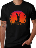 Yoga Cat 9 Lives Pose Black T-Shirt