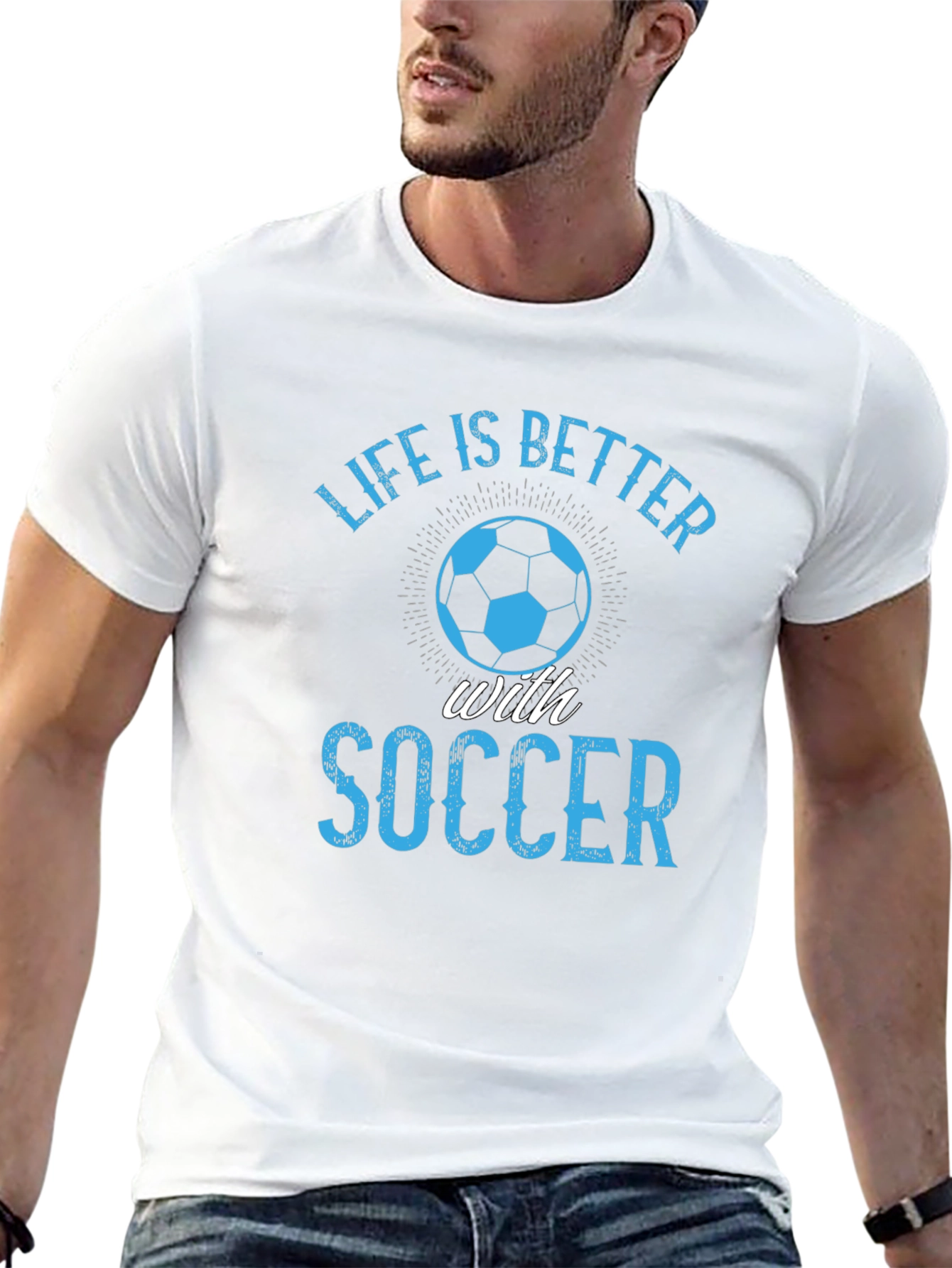 Life is Better with Soccer Graphic T-Shirt