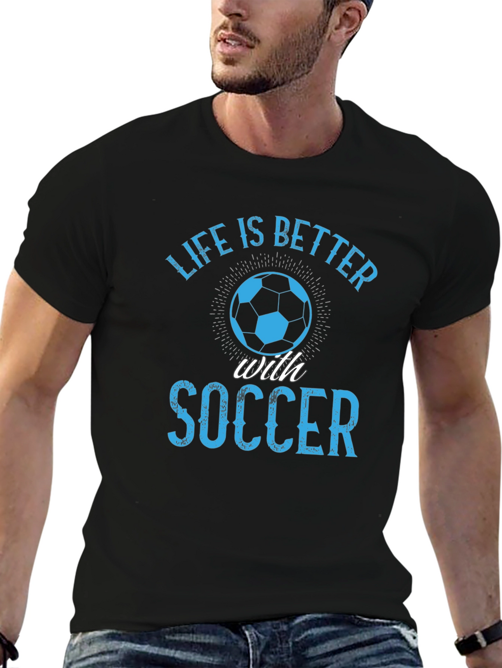 Life is Better with Soccer Graphic T-Shirt