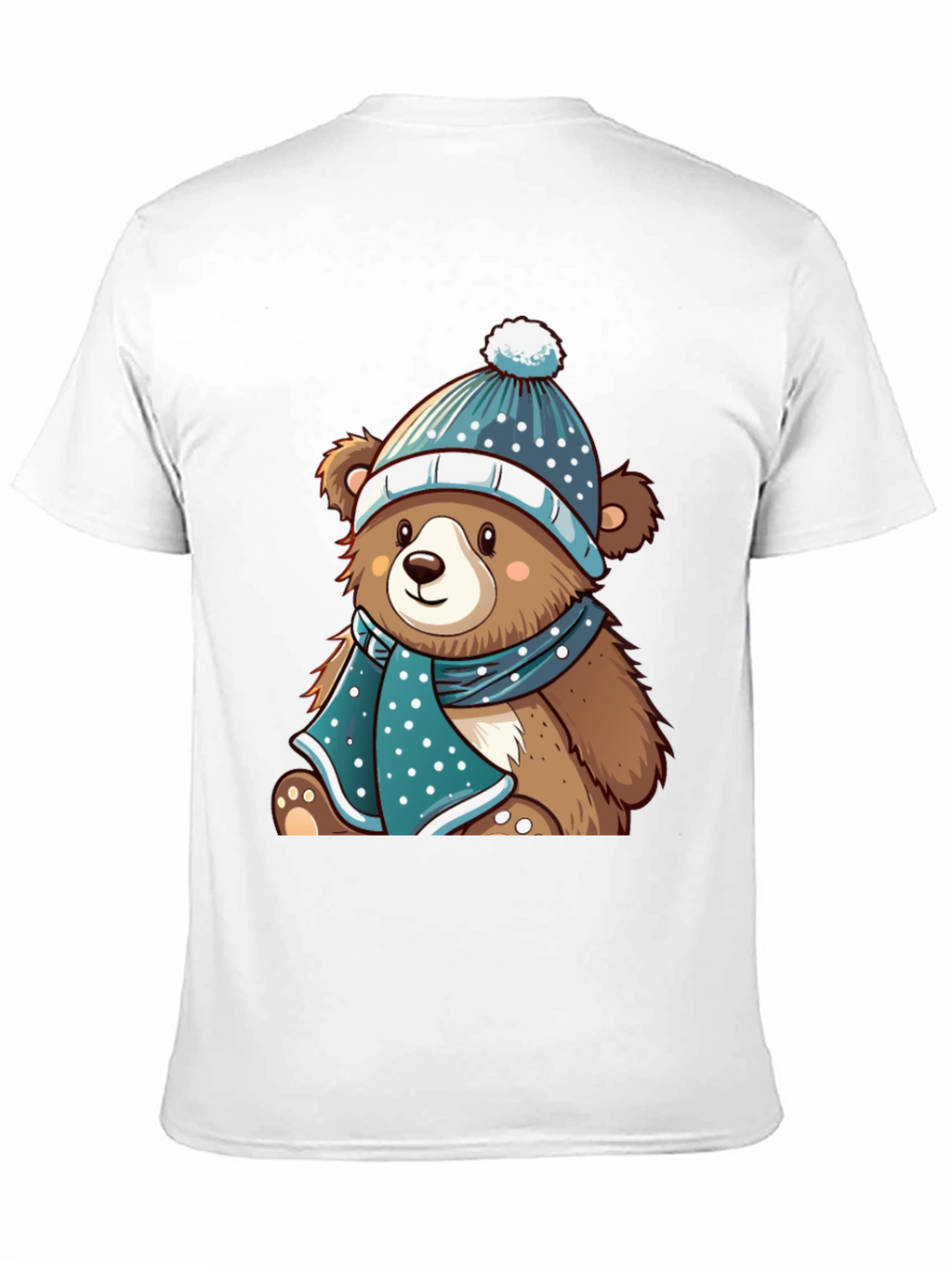 Cute Bear with Winter Hat T-Shirt