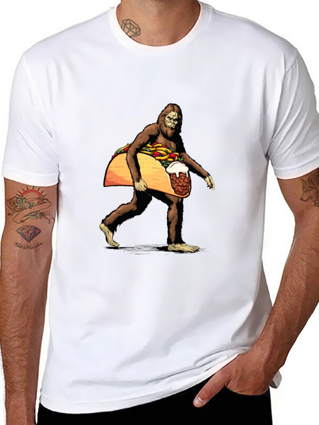 Sasquatch Taco Funny T-Shirt