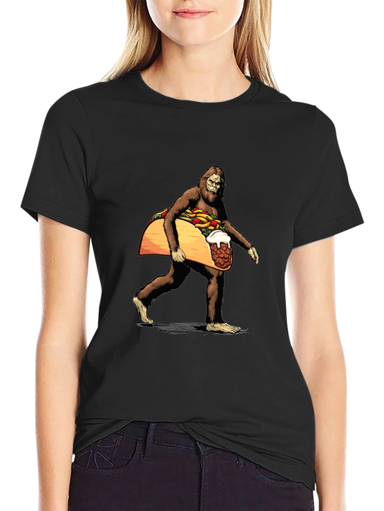 Sasquatch Taco Funny T-Shirt
