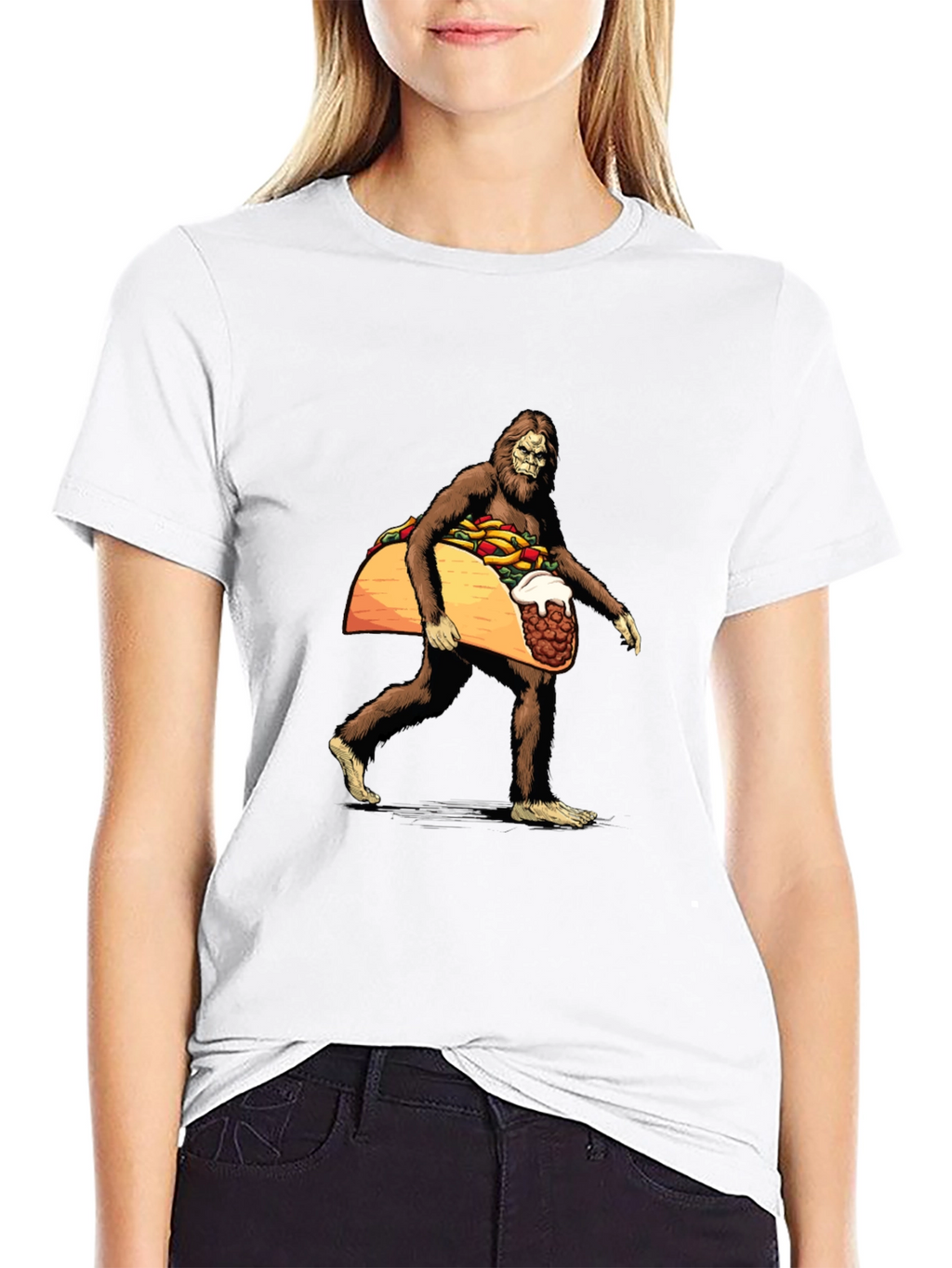 Sasquatch Taco Funny T-Shirt