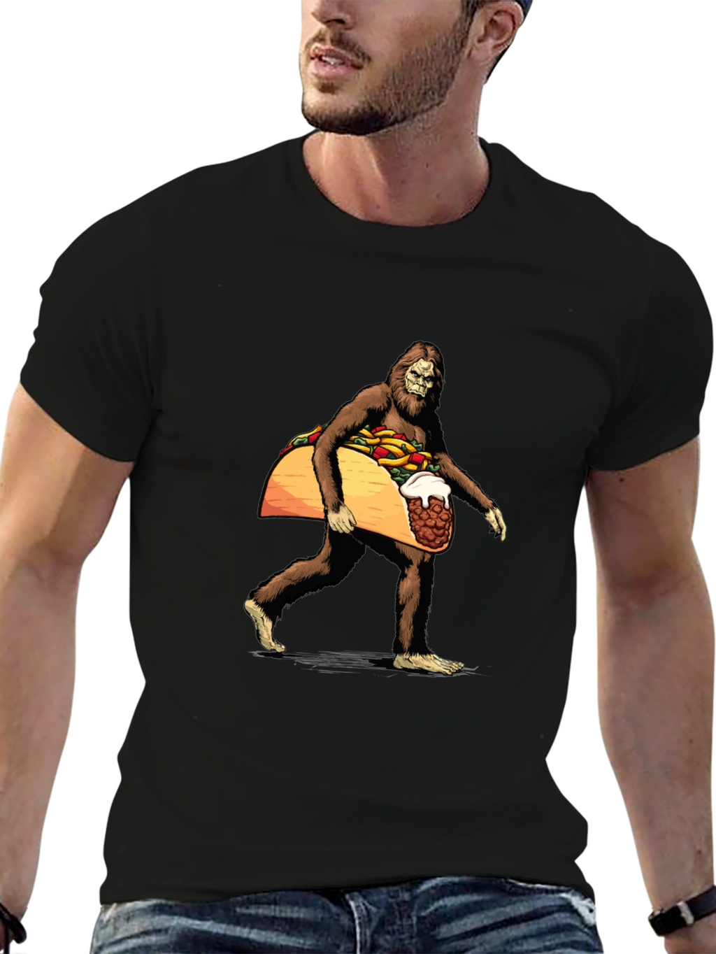 Sasquatch Taco Funny T-Shirt
