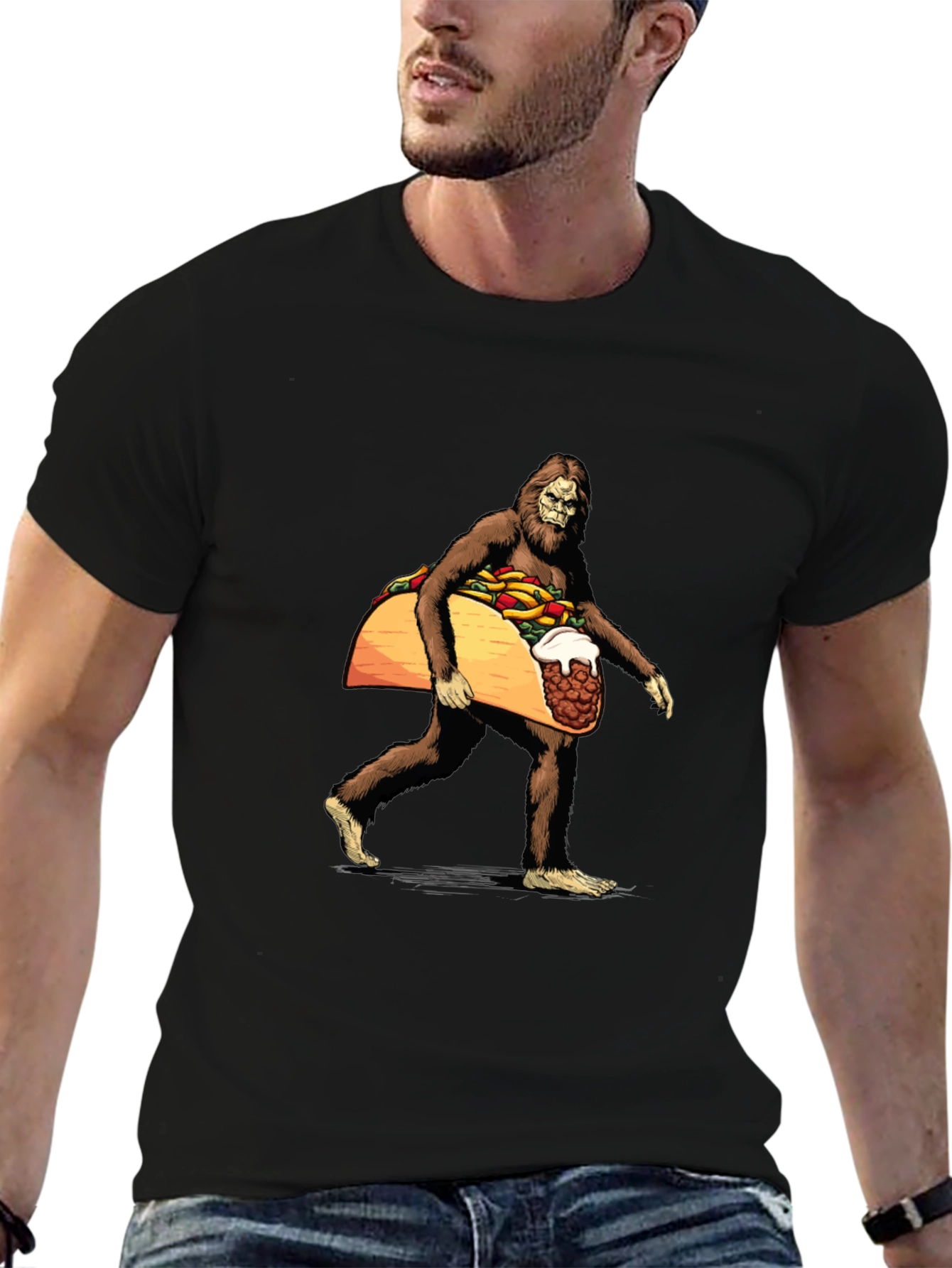 Sasquatch Taco Funny T-Shirt