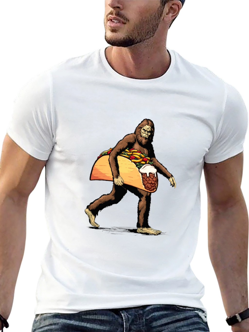 Sasquatch Taco Funny T-Shirt