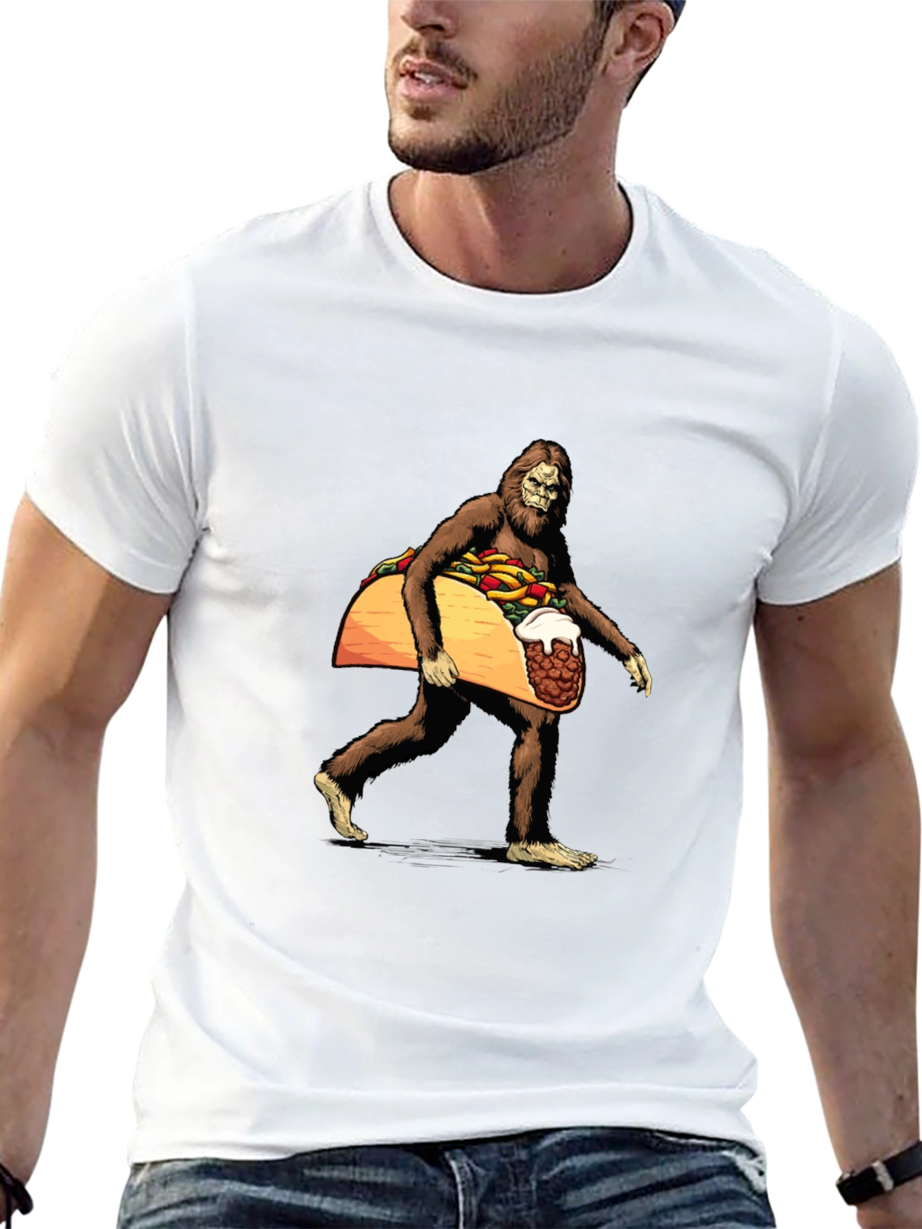 Sasquatch Taco Funny T-Shirt