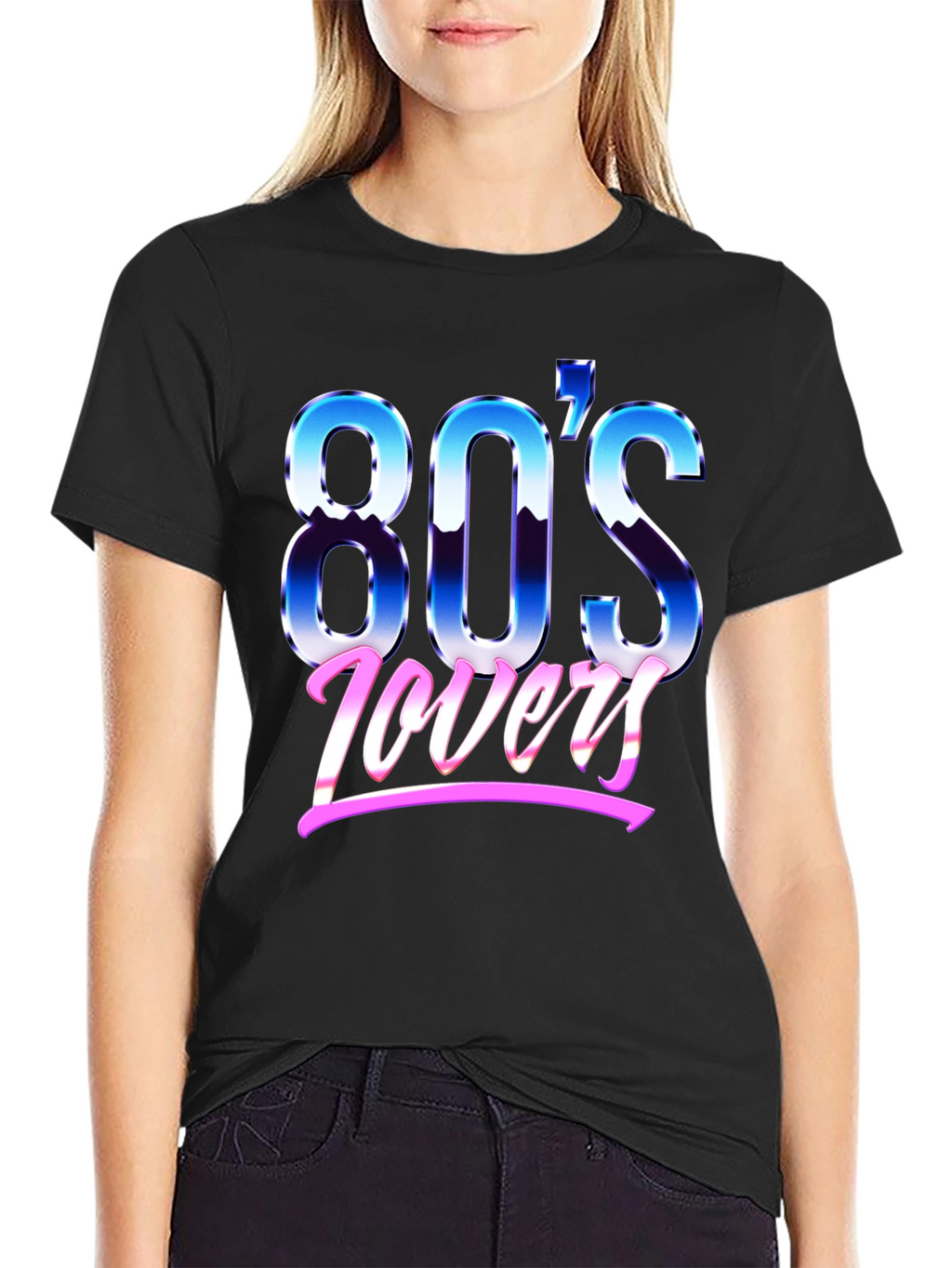 Retro 80s Lovers Graphic T-Shirt