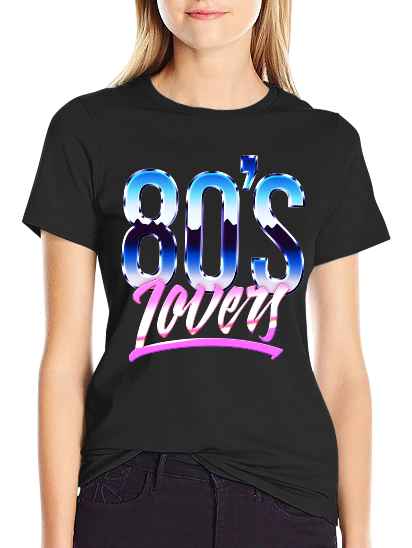 Retro 80s Lovers Graphic T-Shirt
