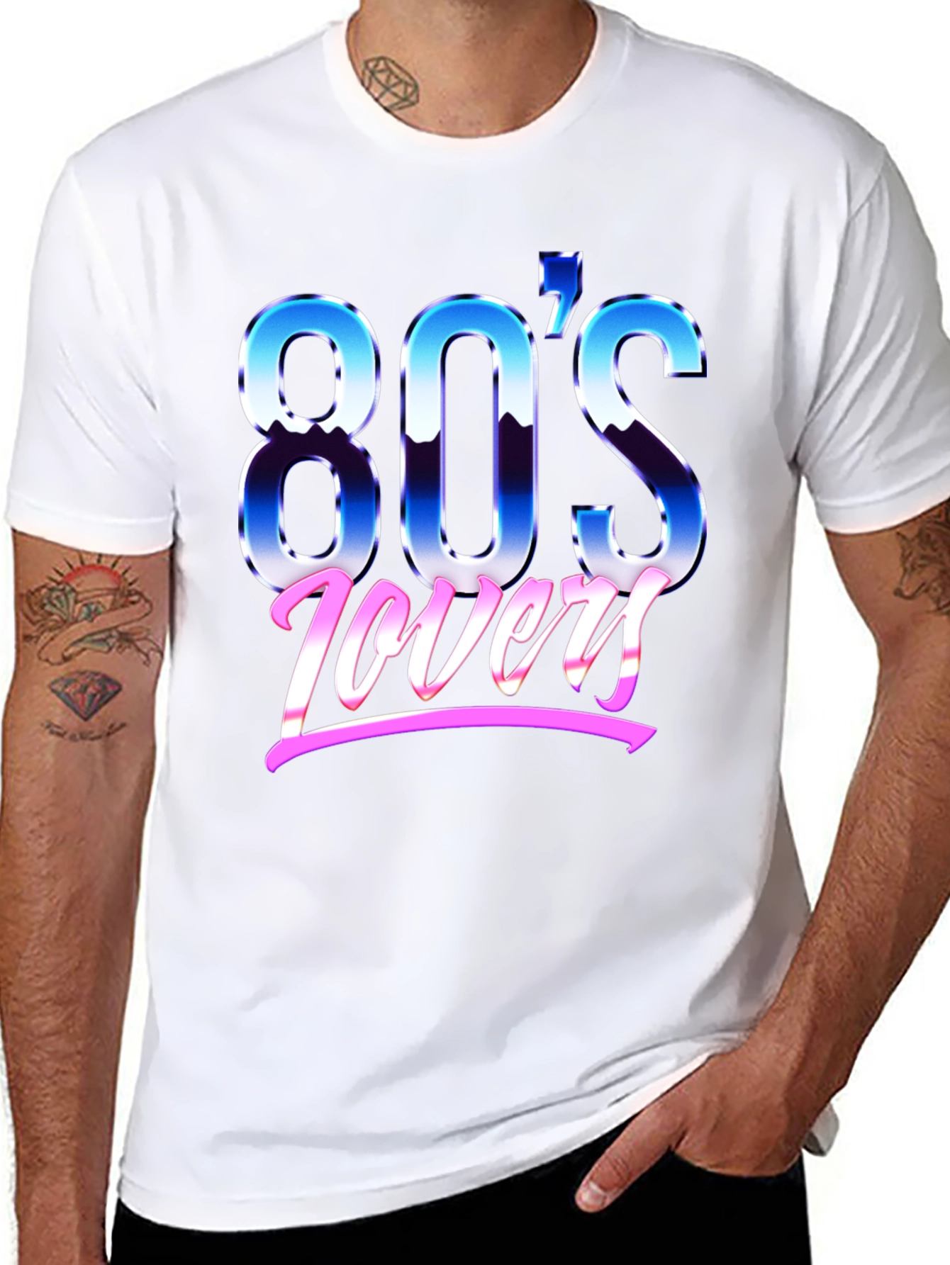 Retro 80s Lovers Graphic T-Shirt