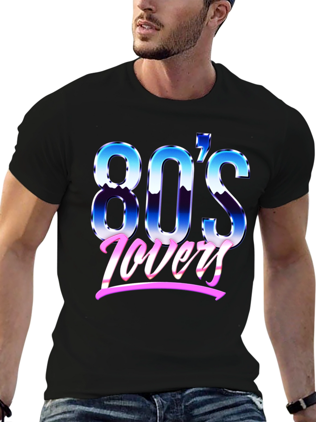 Retro 80s Lovers Graphic T-Shirt