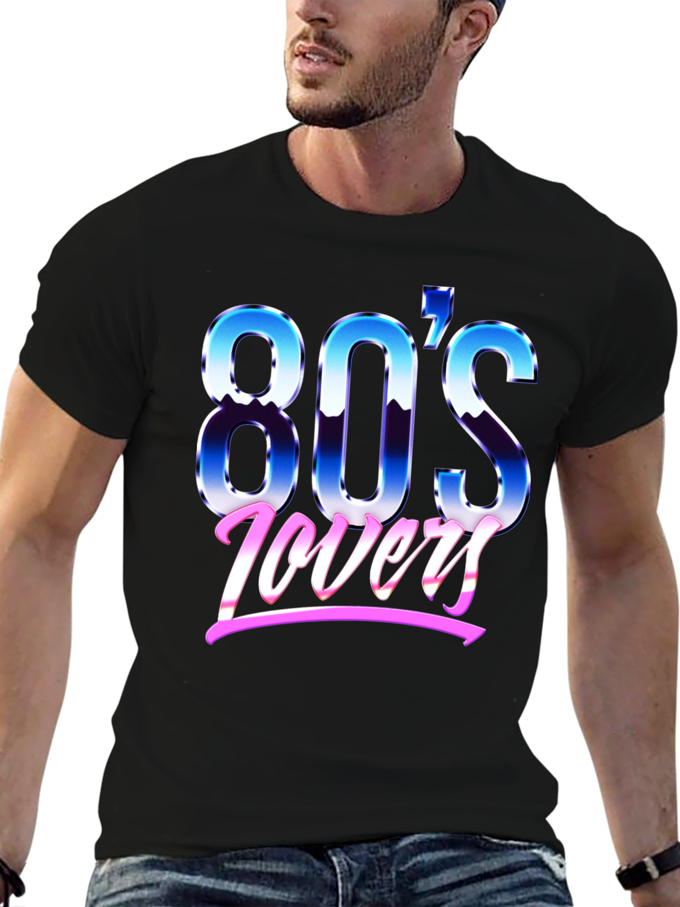 Retro 80s Lovers Graphic T-Shirt