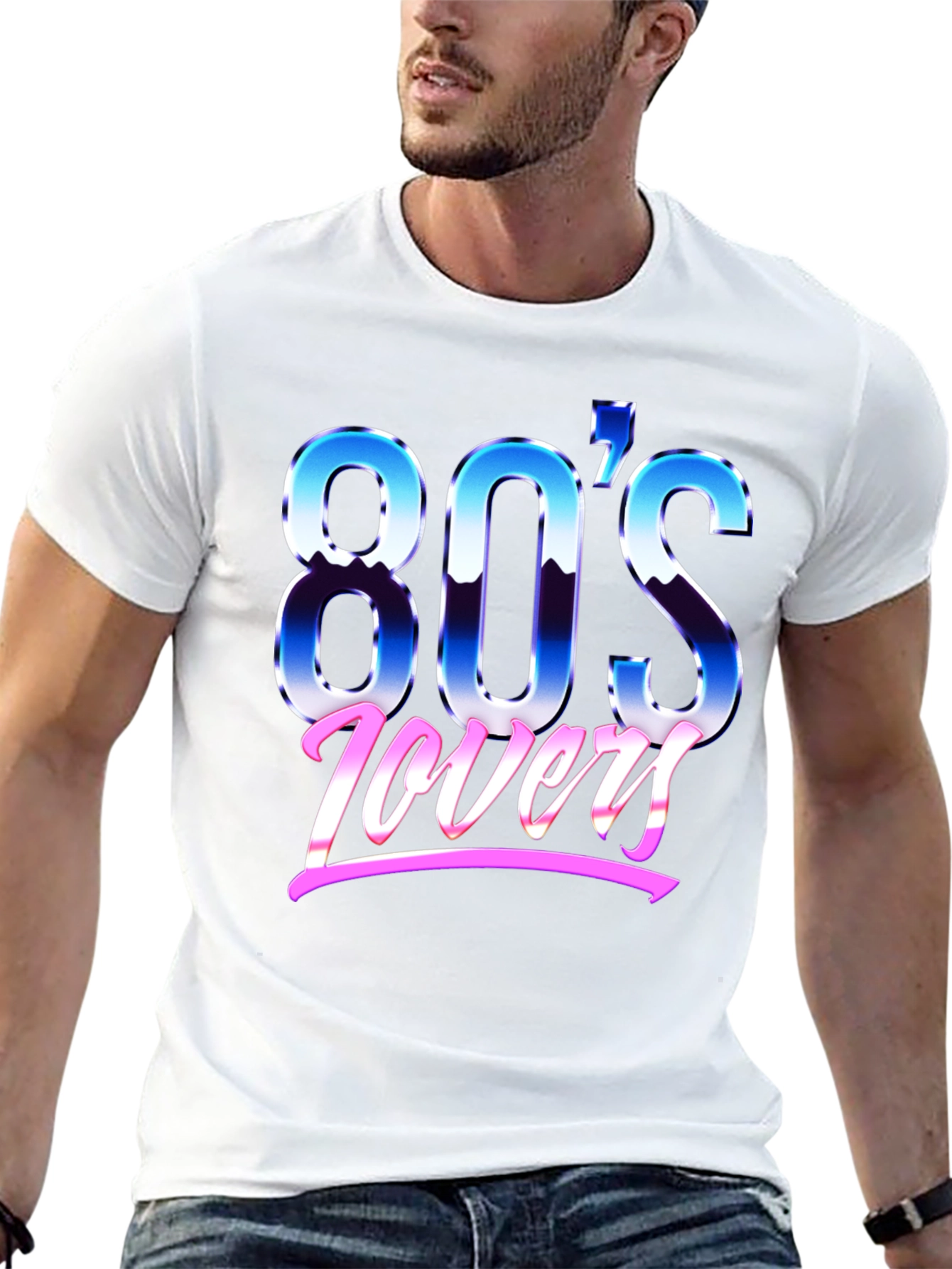 Retro 80s Lovers Graphic T-Shirt