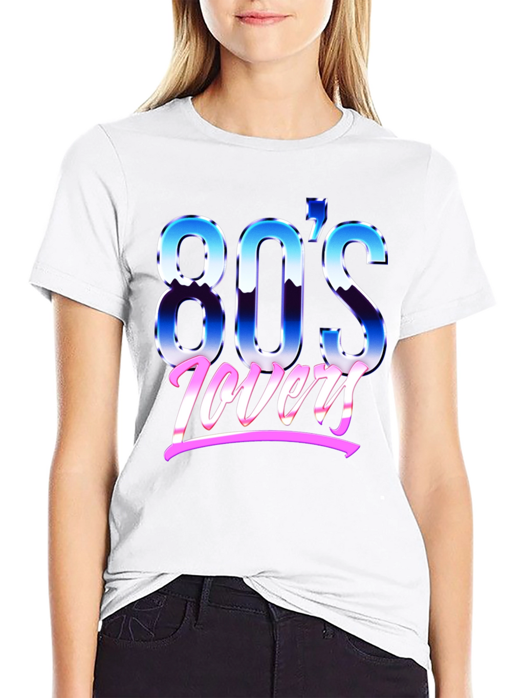 Retro 80s Lovers Graphic T-Shirt
