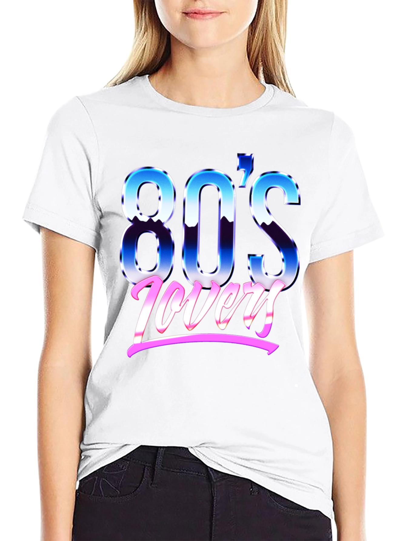 Retro 80s Lovers Graphic T-Shirt