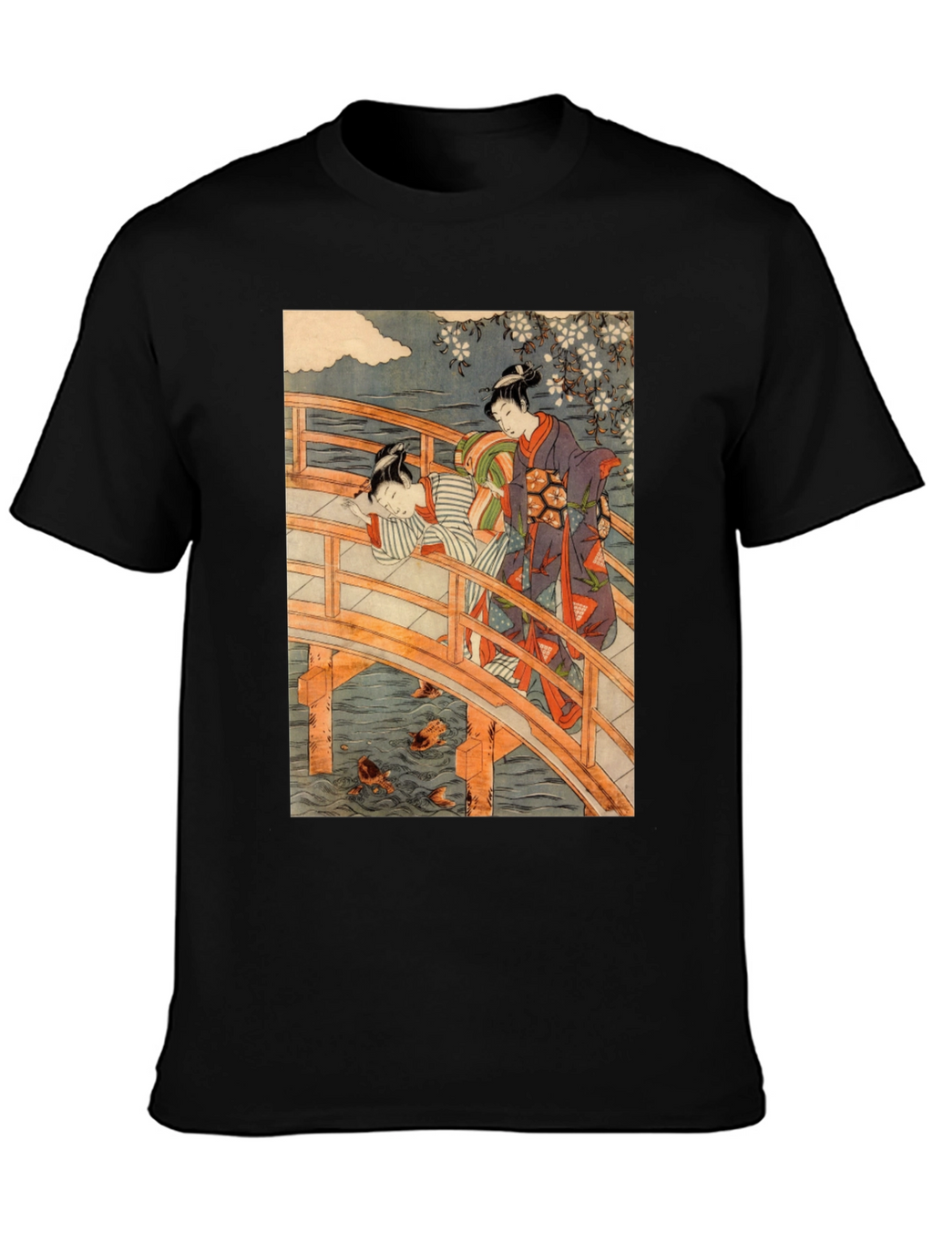 Ukiyo-e Bridge T-Shirt - Japanese Art Tee