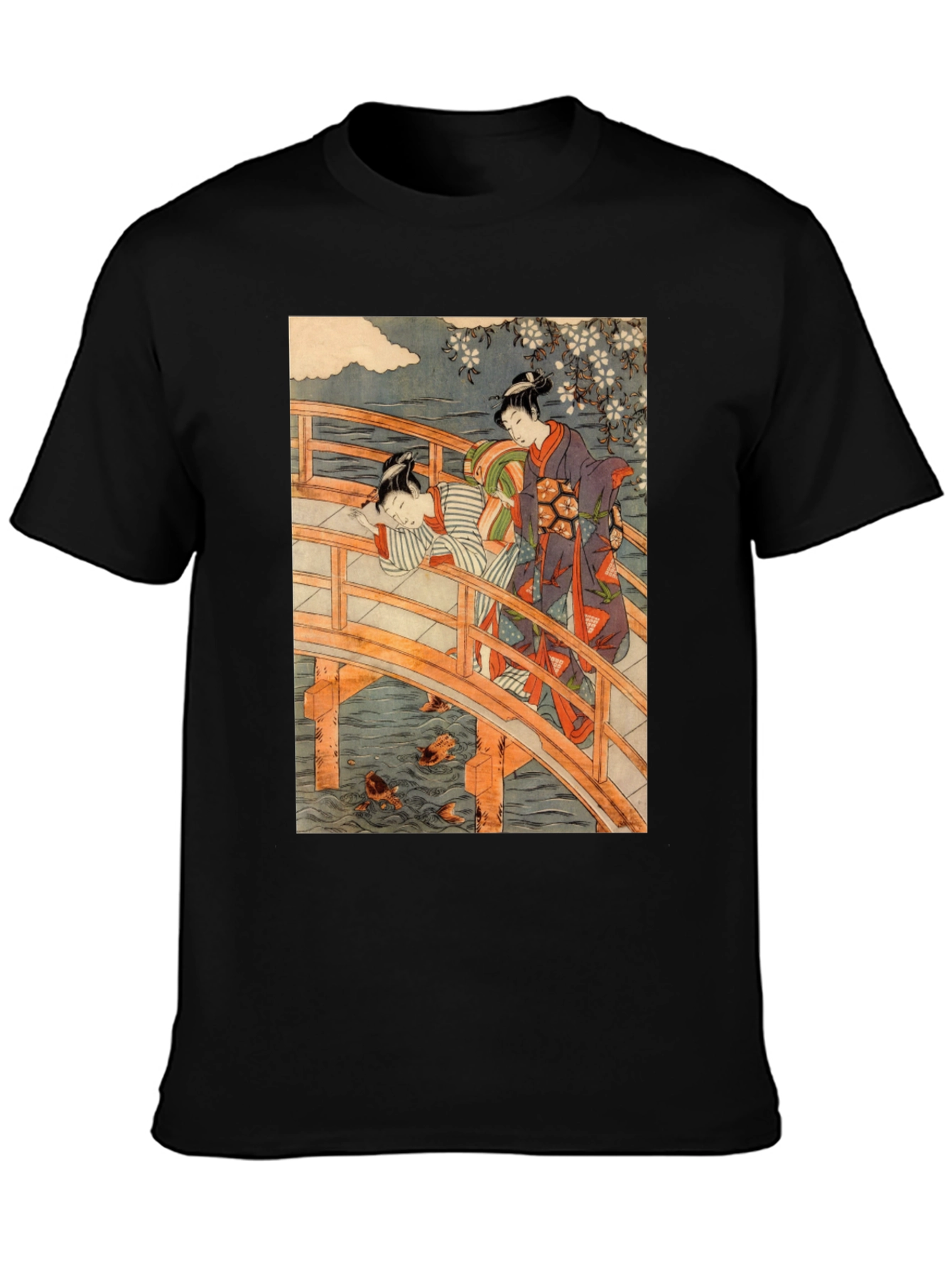 Ukiyo-e Bridge T-Shirt - Japanese Art Tee