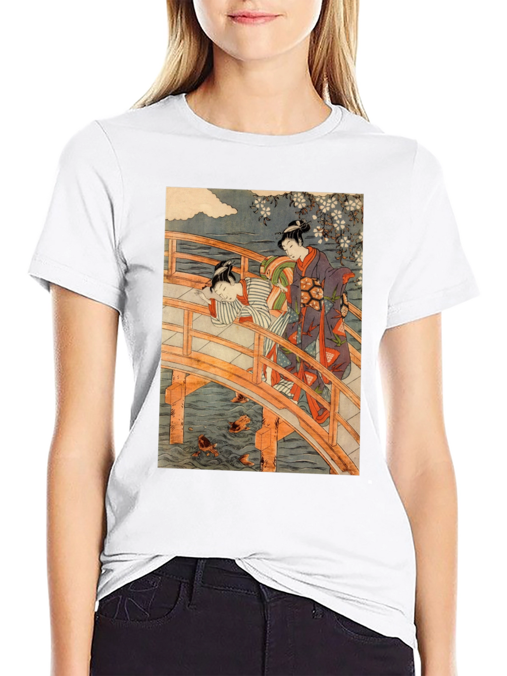 Ukiyo-e Bridge T-Shirt - Japanese Art Tee