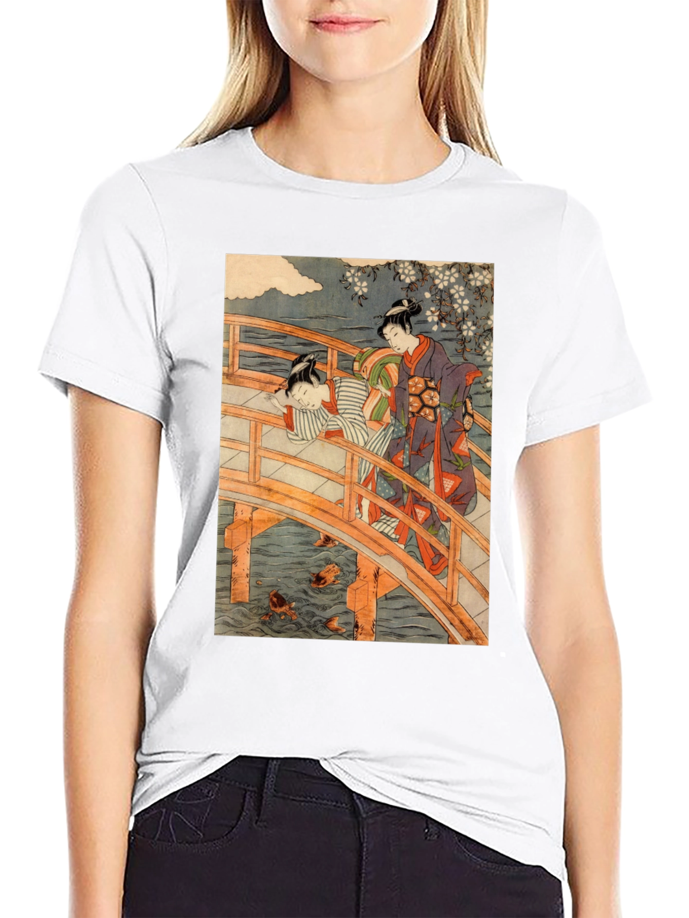 Ukiyo-e Bridge T-Shirt - Japanese Art Tee