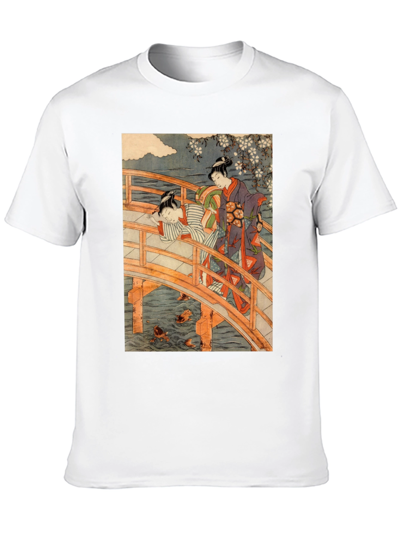Ukiyo-e Bridge T-Shirt - Japanese Art Tee