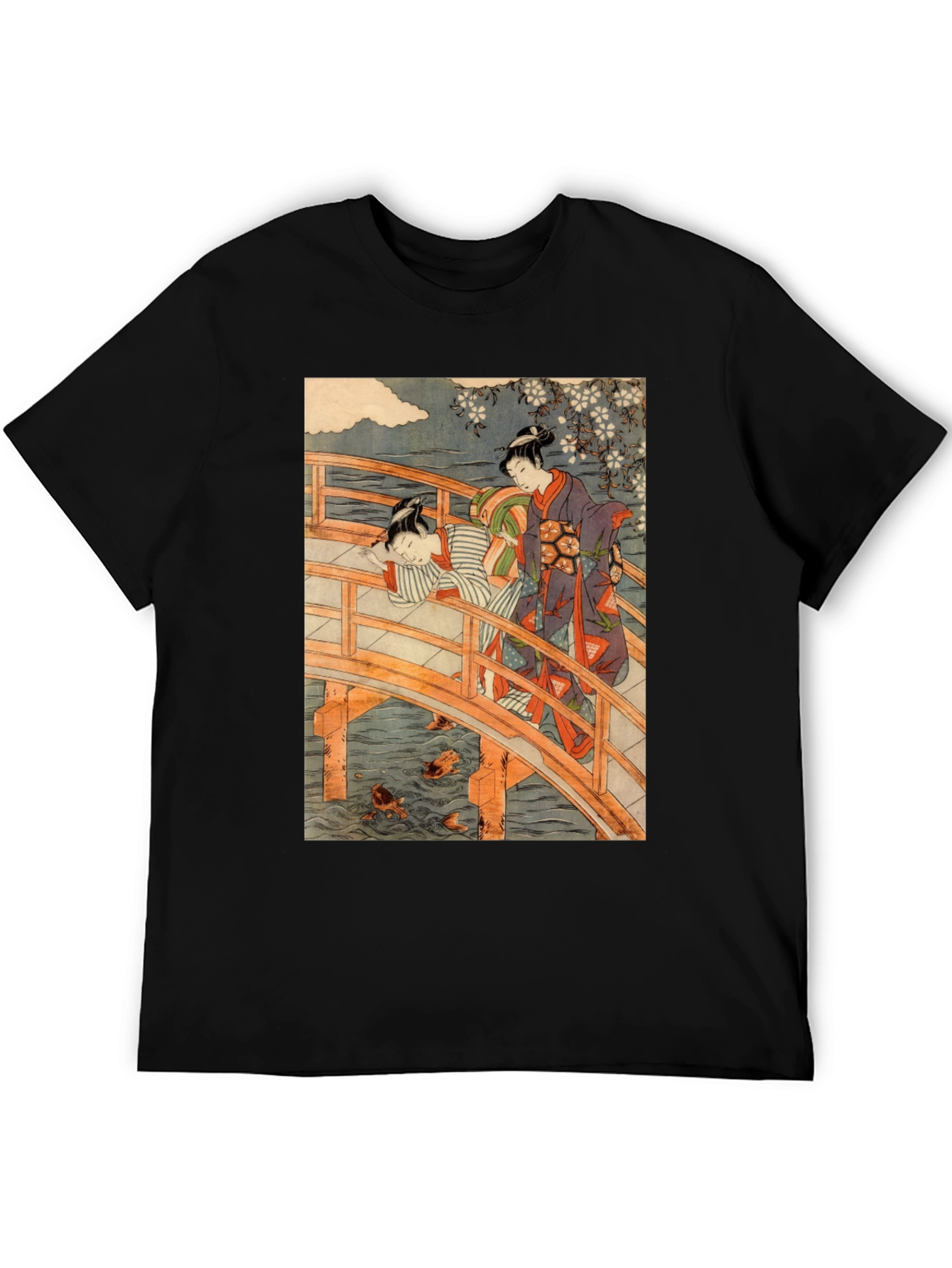 Ukiyo-e Bridge T-Shirt - Japanese Art Tee