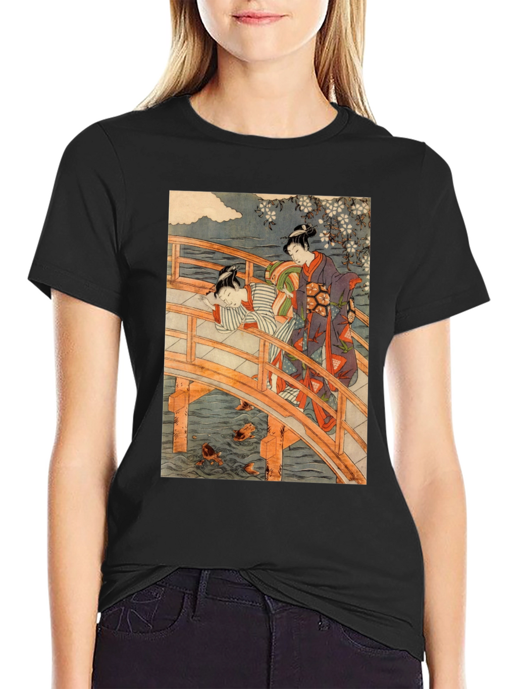 Ukiyo-e Bridge T-Shirt - Japanese Art Tee
