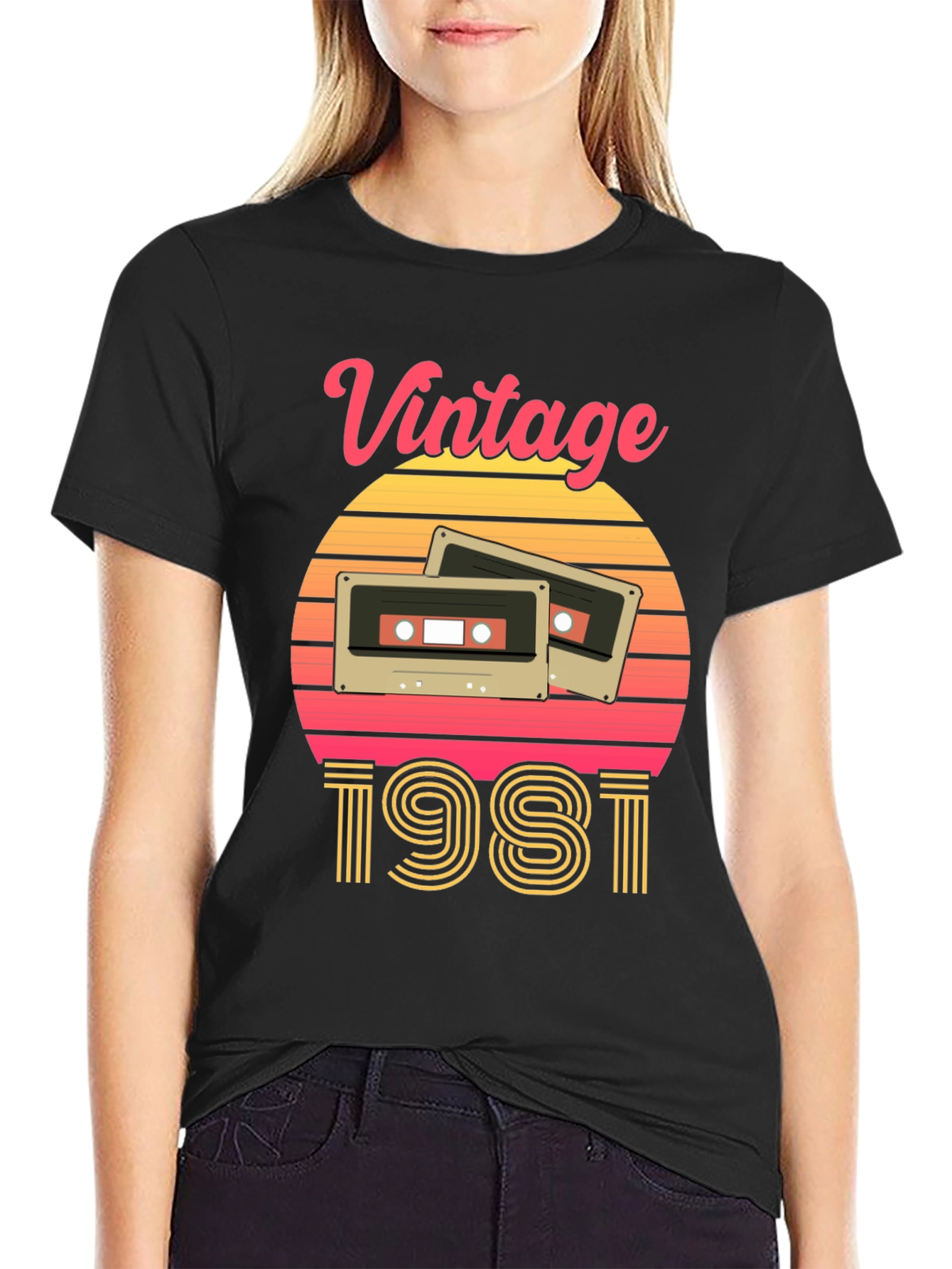 Vintage 1981 Cassette Tape Graphic Tee