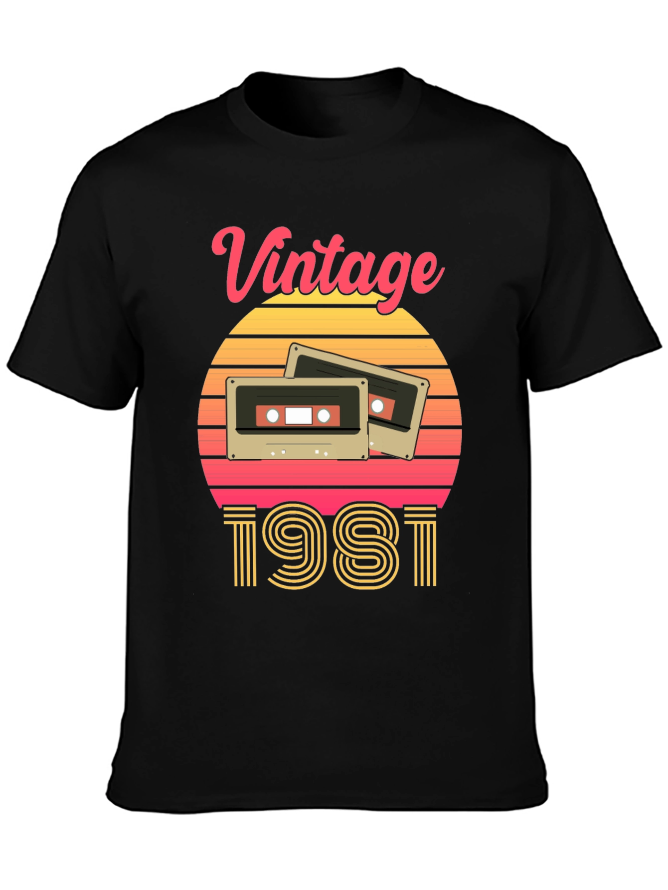 Vintage 1981 Cassette Tape Graphic Tee