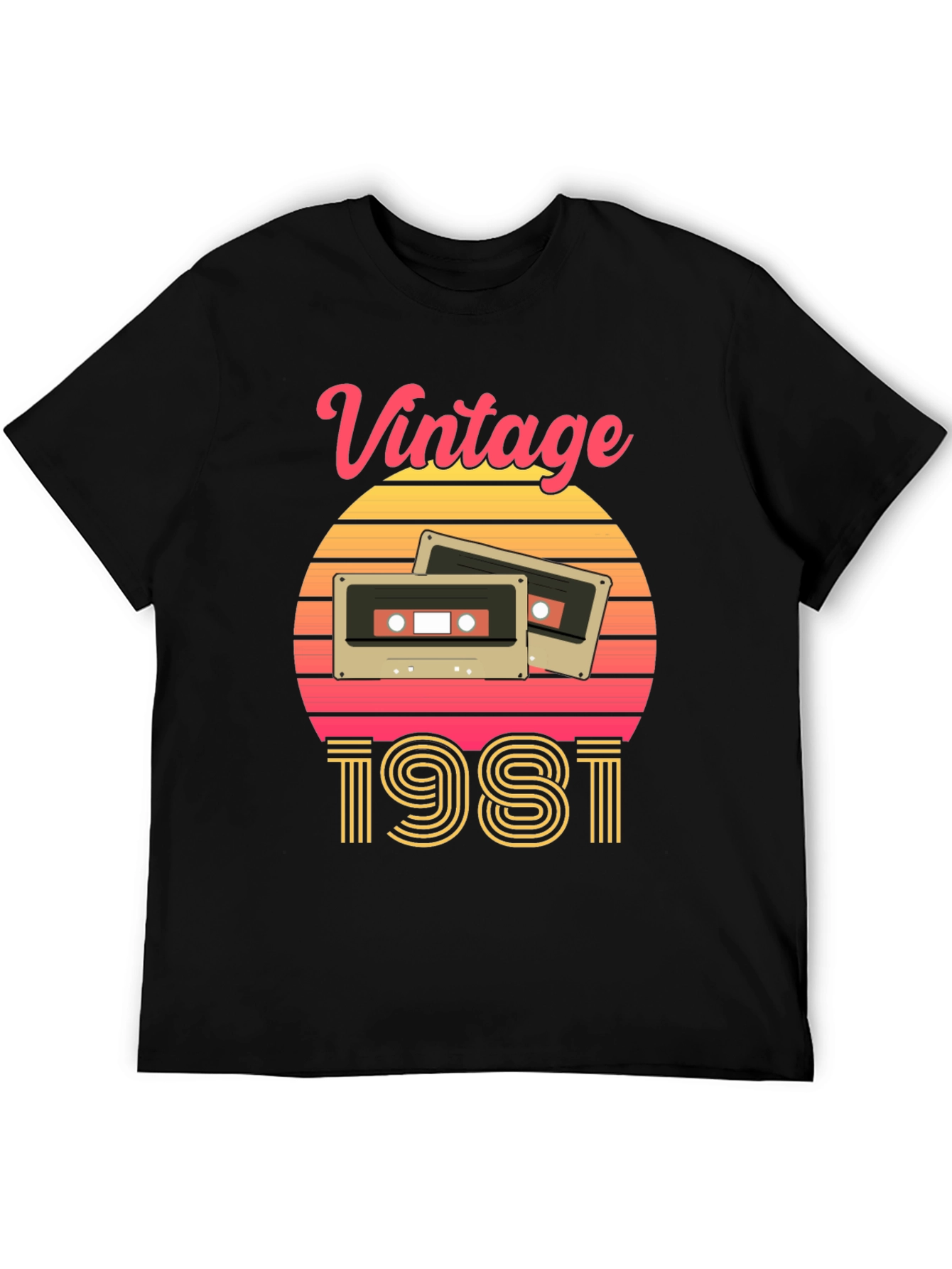 Vintage 1981 Cassette Tape Graphic Tee