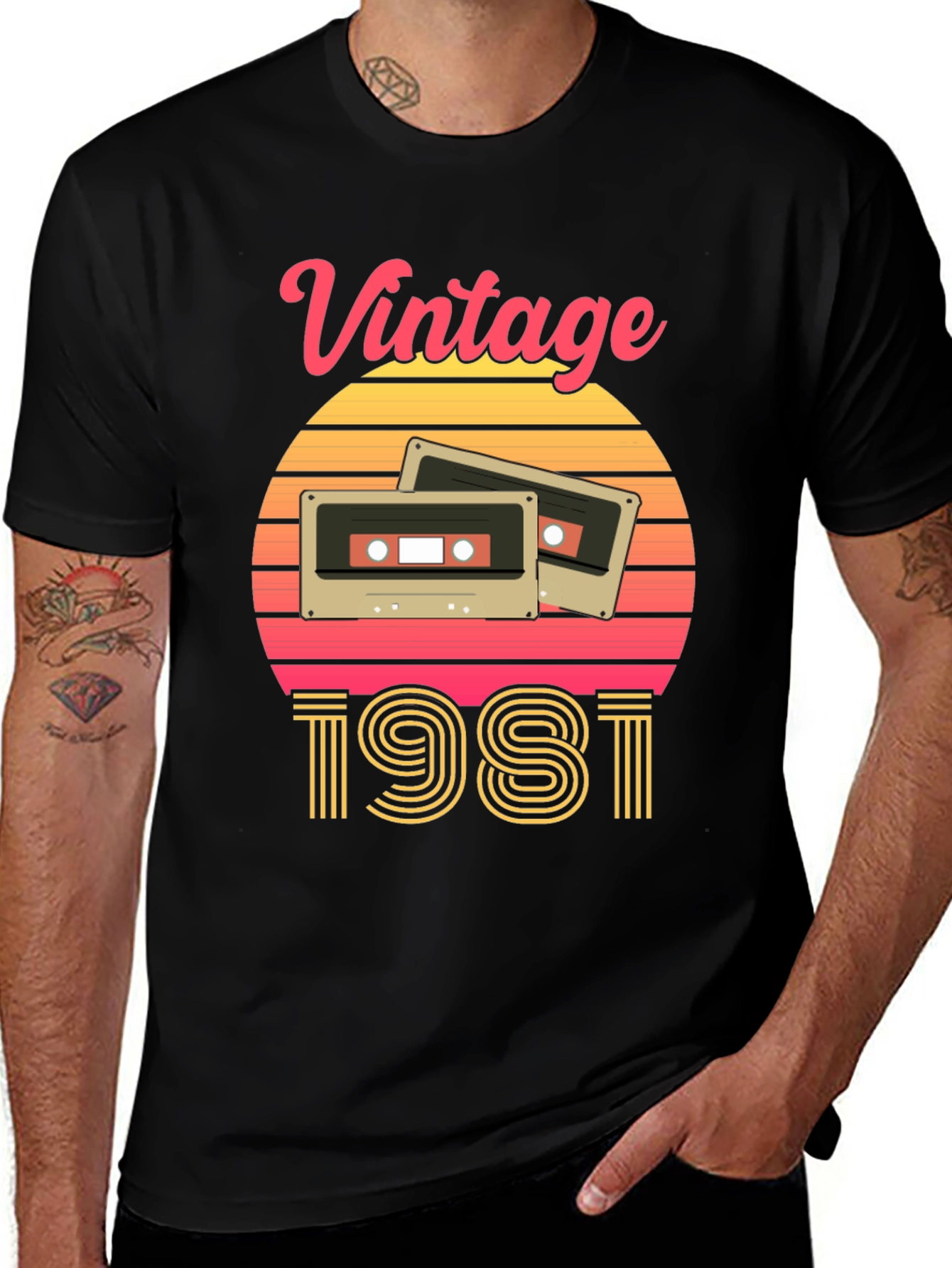 Vintage 1981 Cassette Tape Graphic Tee