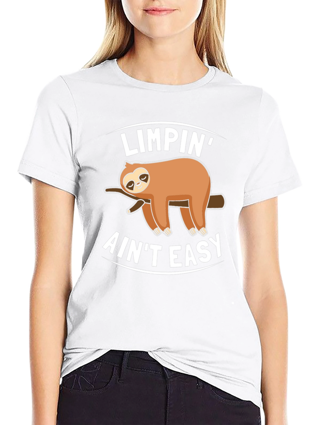 Limpin Aint Easy Sloth Graphic T-Shirt