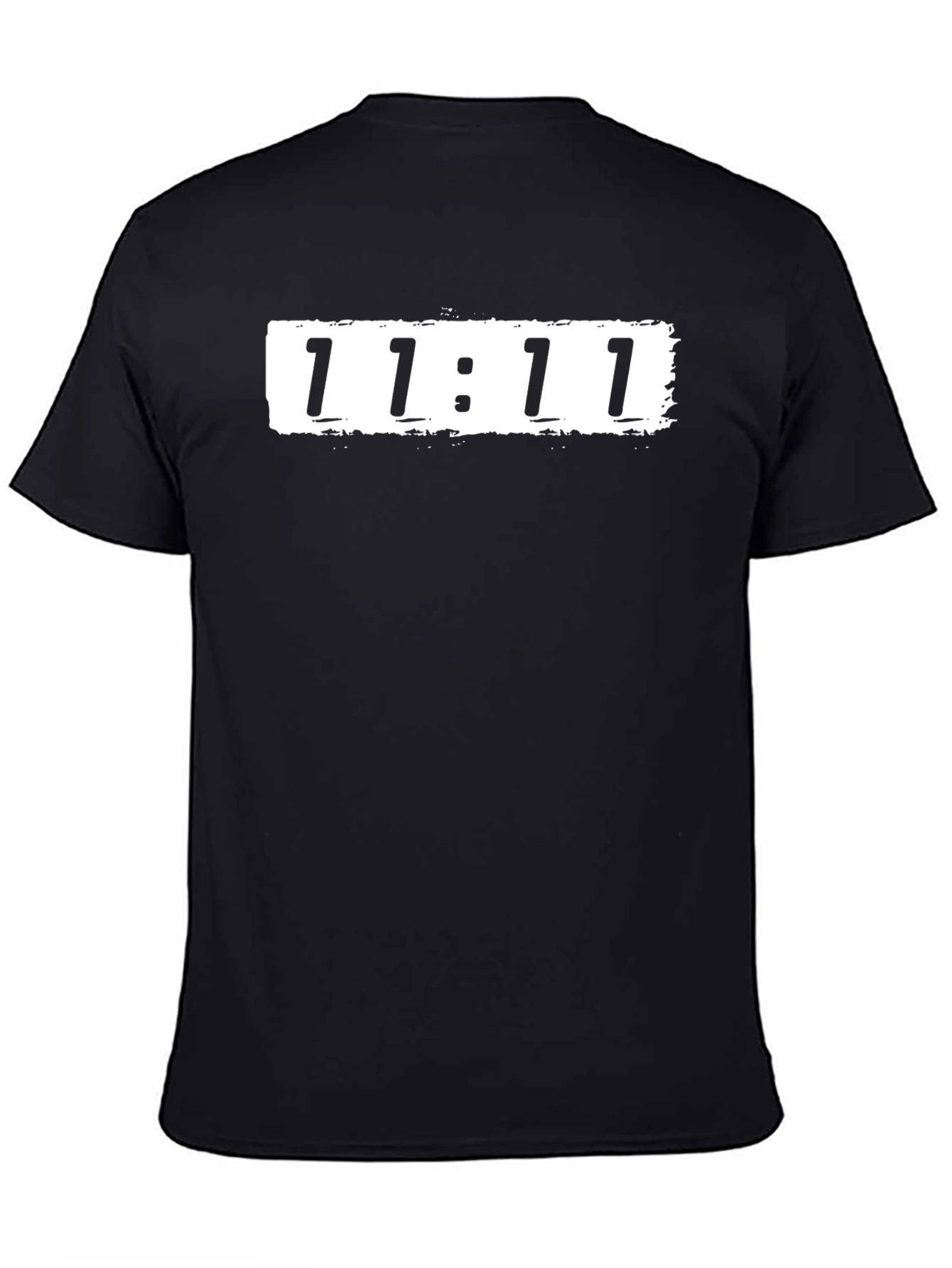 11:11 Graphic Tee - Black Crew Neck T-Shirt