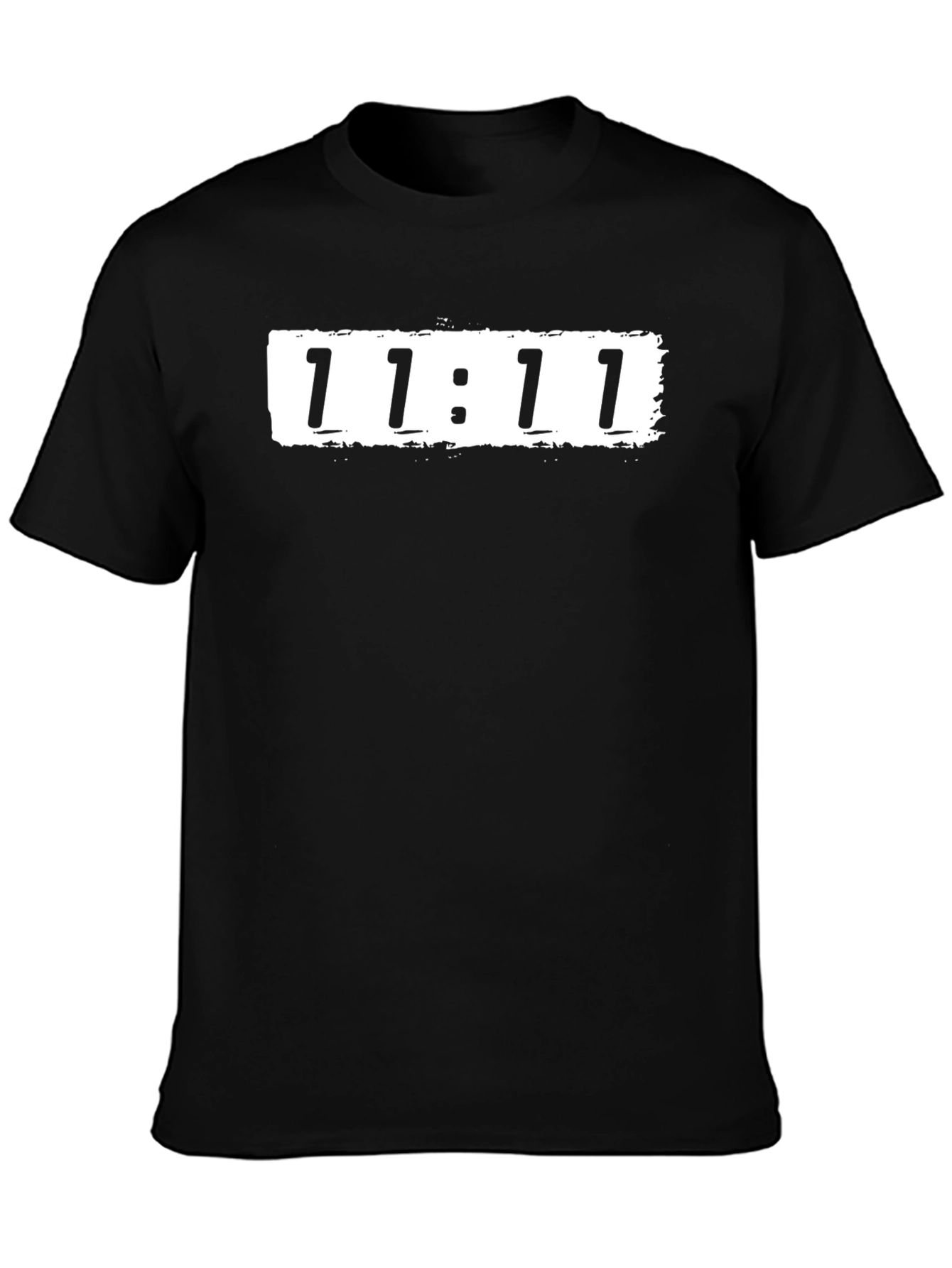 11:11 Graphic Tee - Black Crew Neck T-Shirt