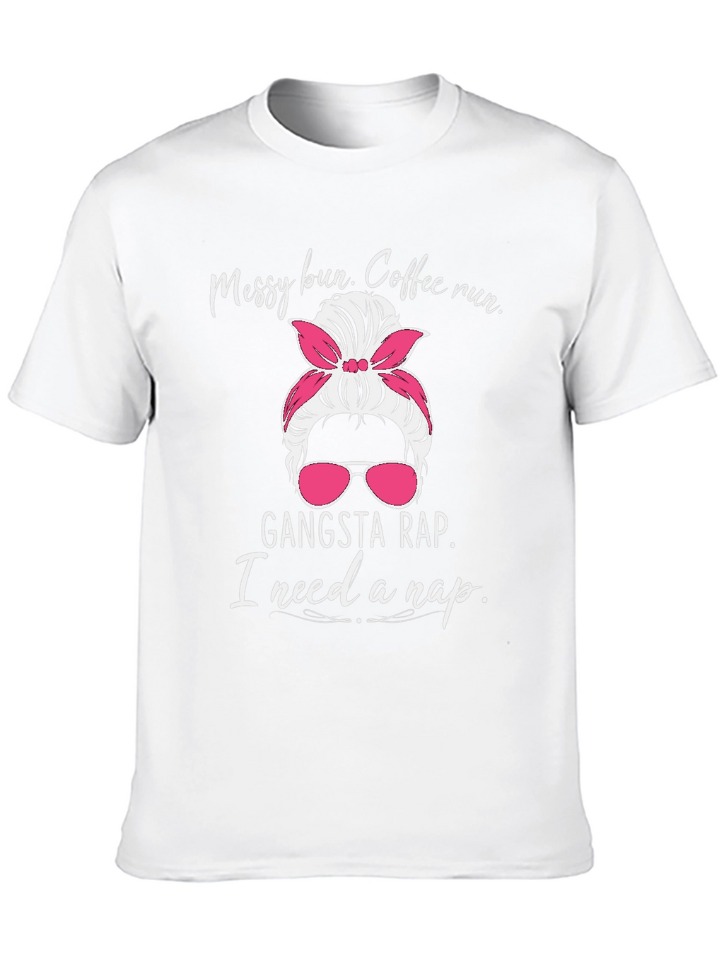 Messy Bun Coffee Run Graphic T-Shirt