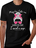 Messy Bun Coffee Run Graphic T-Shirt