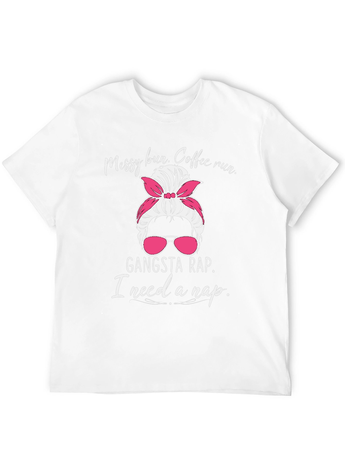 Messy Bun Coffee Run Graphic T-Shirt