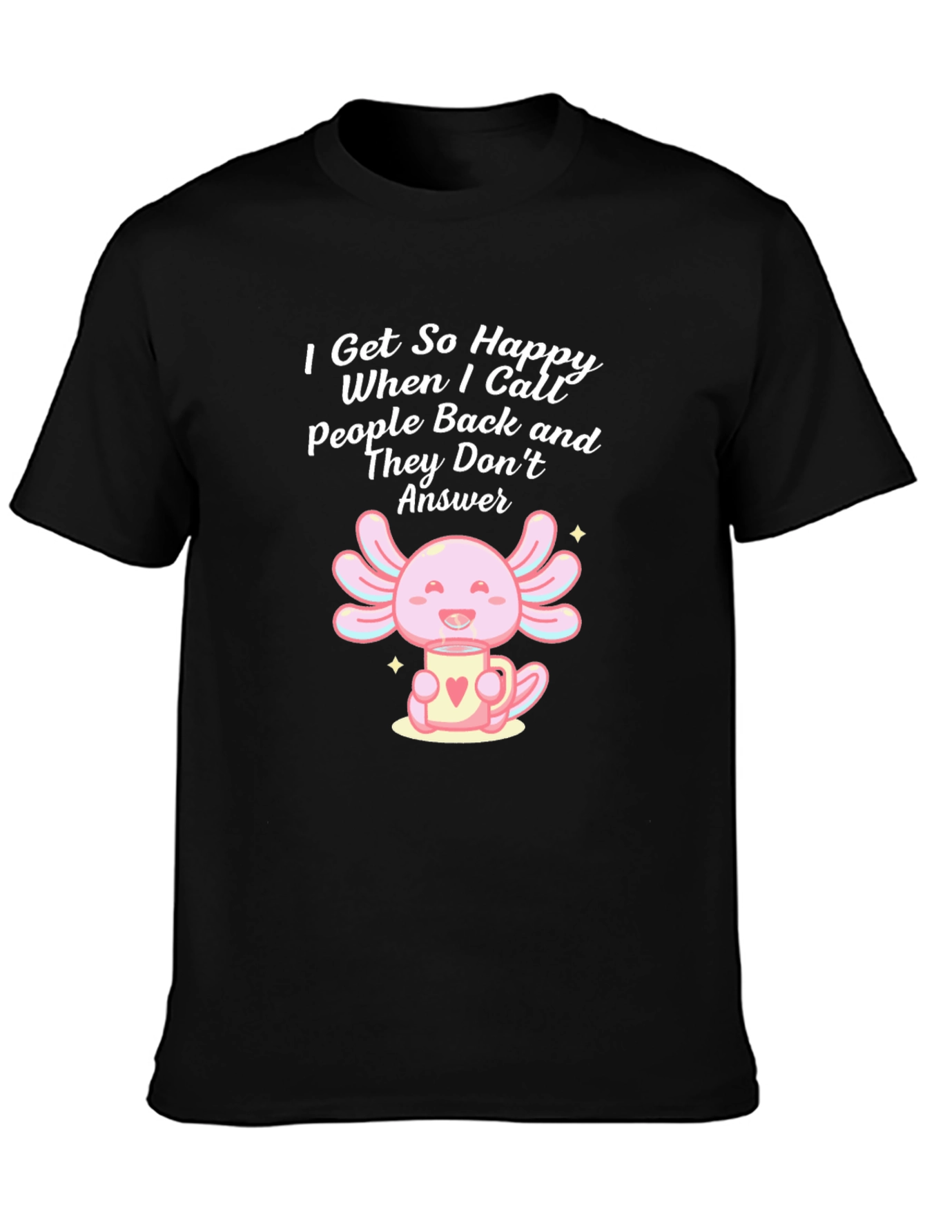 Axolotl Coffee Mug T-Shirt - Introvert Humor