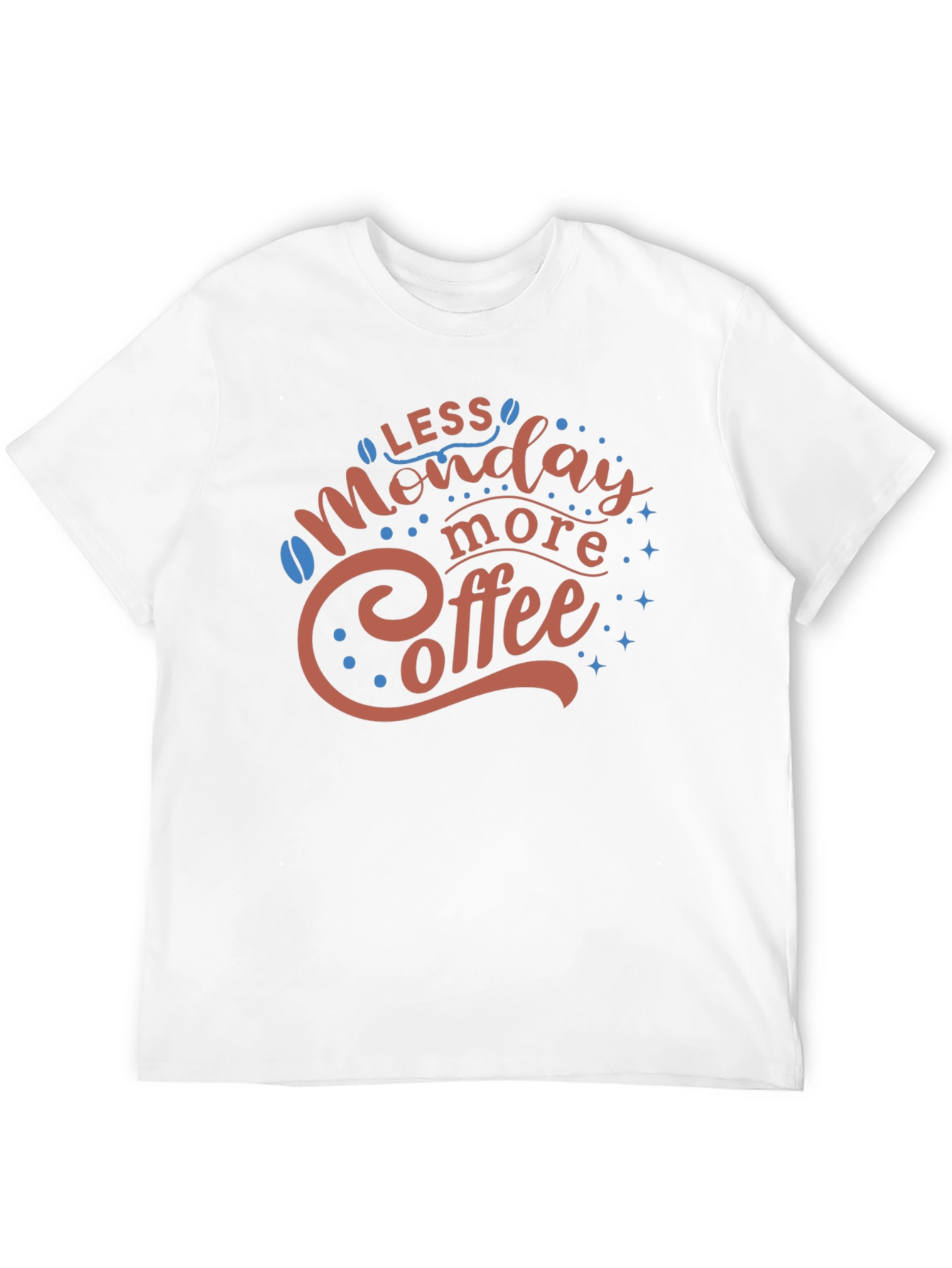 Less Monday More Coffee Graphic T-Shirt