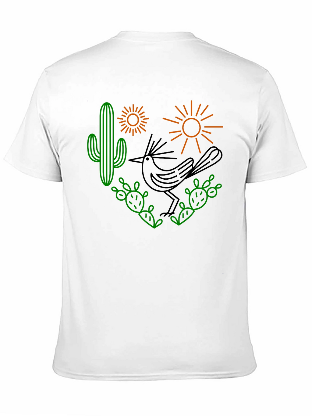 Desert Graphic Tee - Roadrunner Cactus Sun Shirt