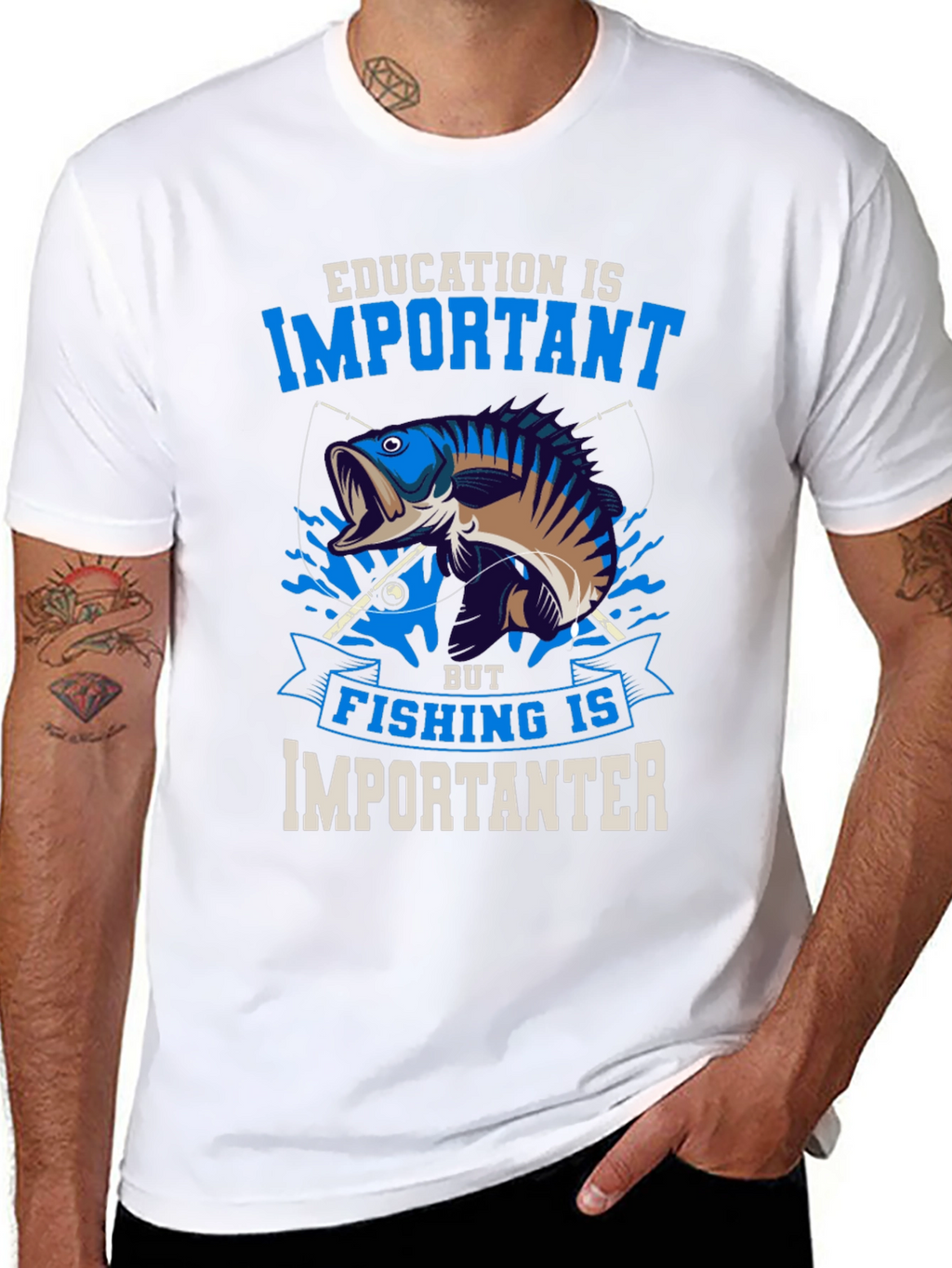Fishing is Importanter Graphic Tee