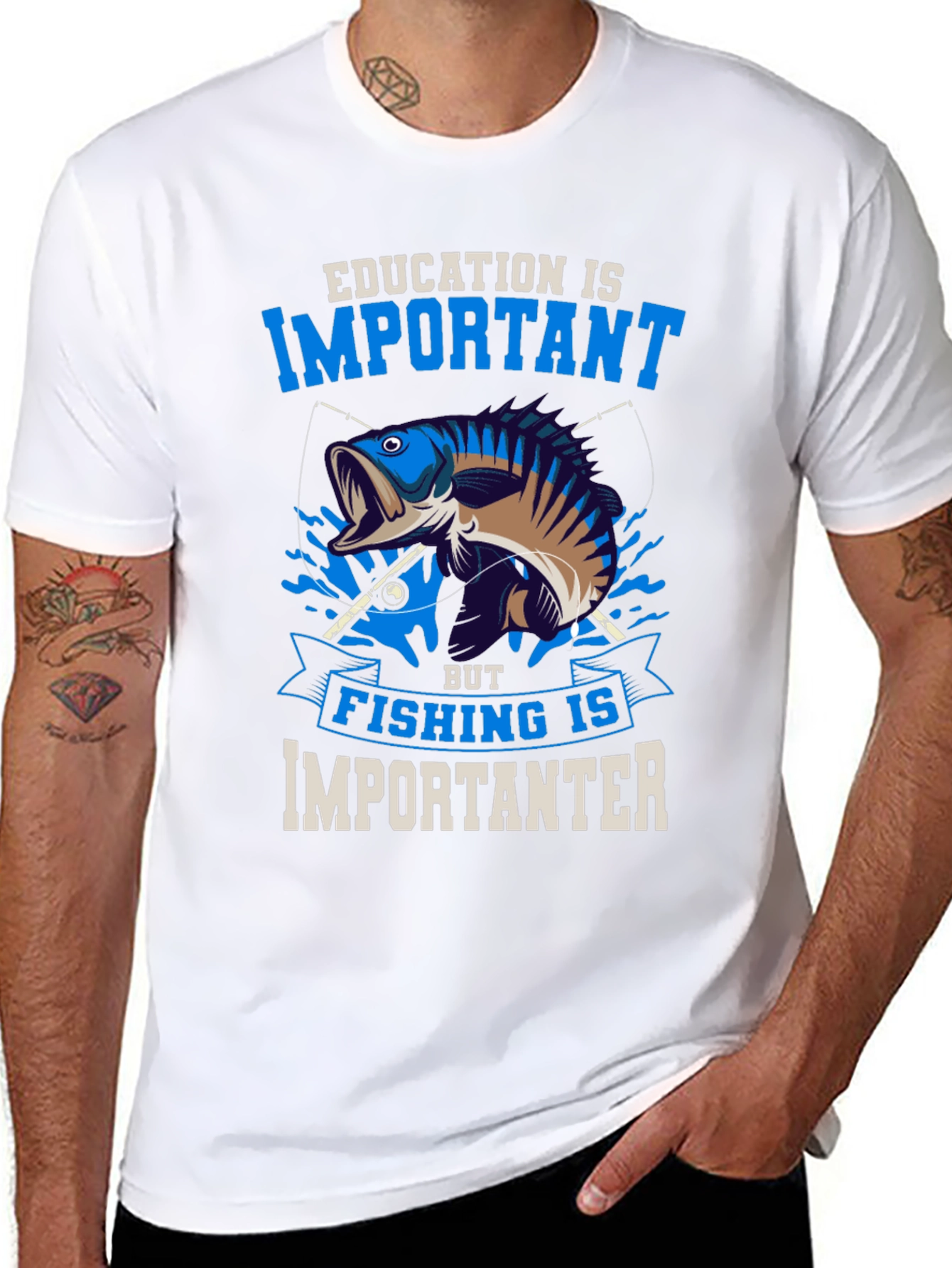 Fishing is Importanter Graphic Tee