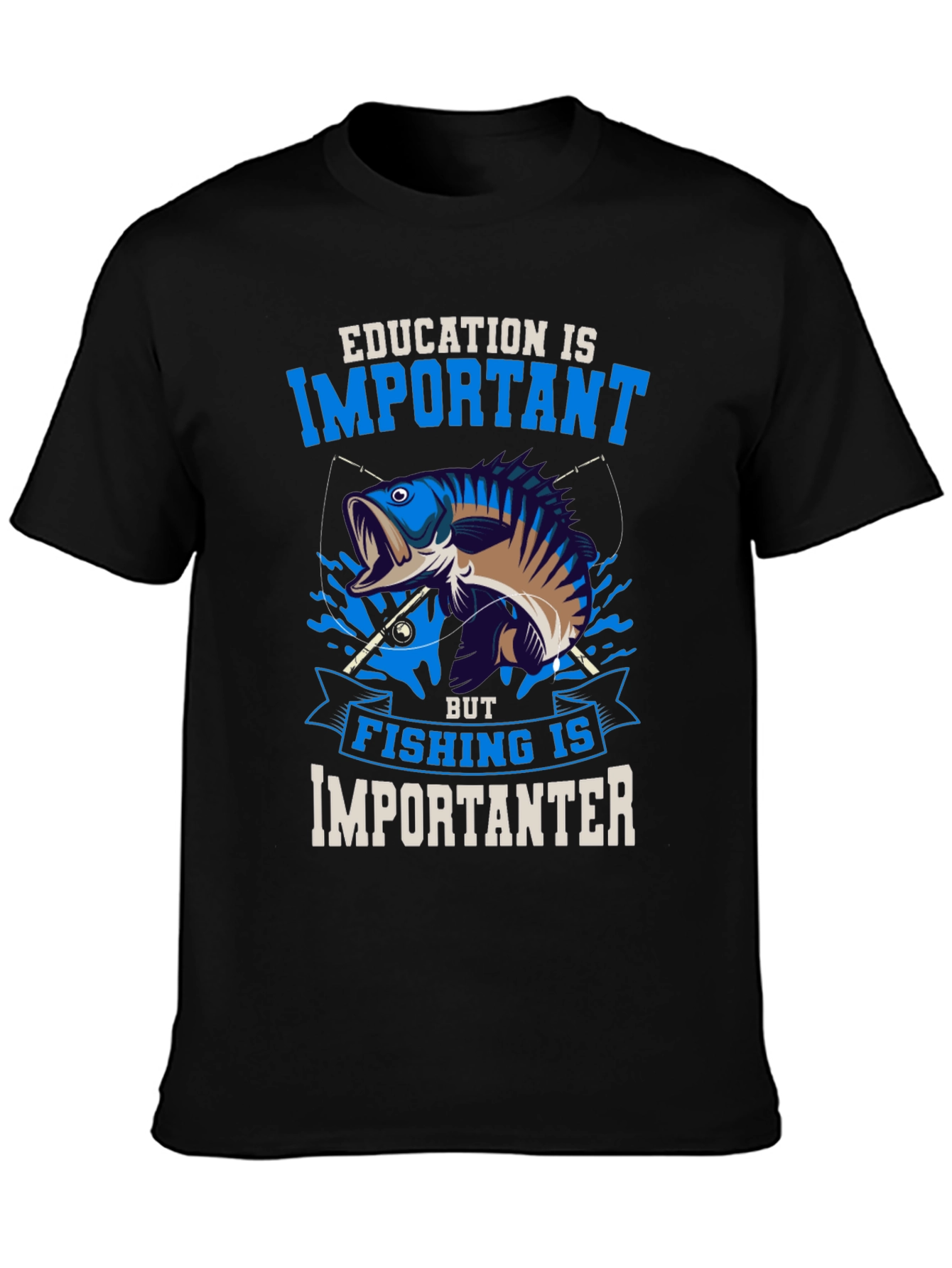 Fishing is Importanter Graphic Tee