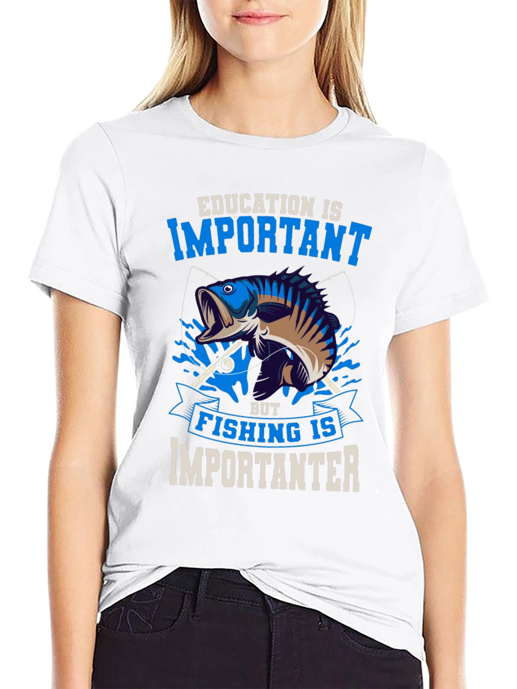 Fishing is Importanter Graphic Tee
